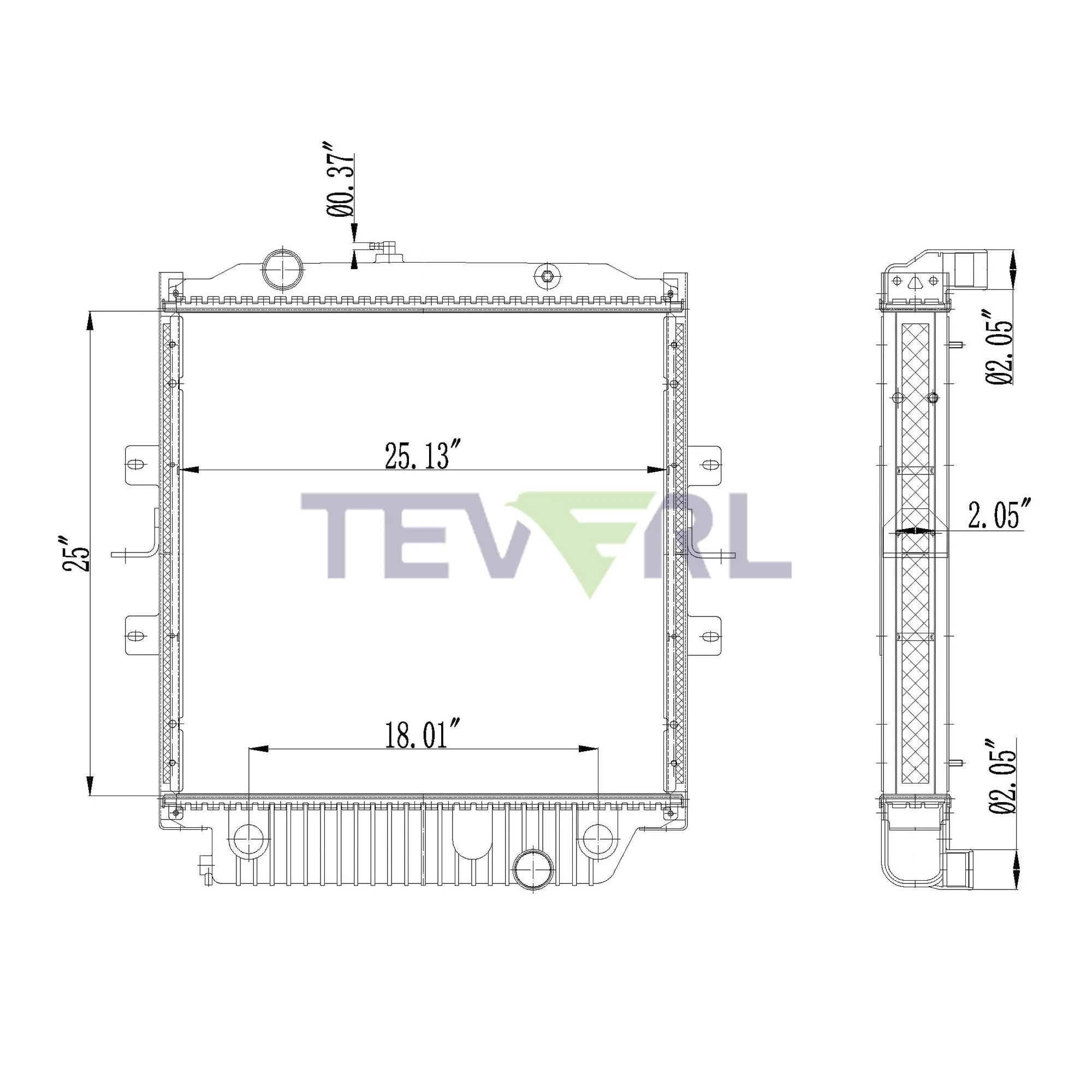 10101070 BLUEBIRD RADIATOR