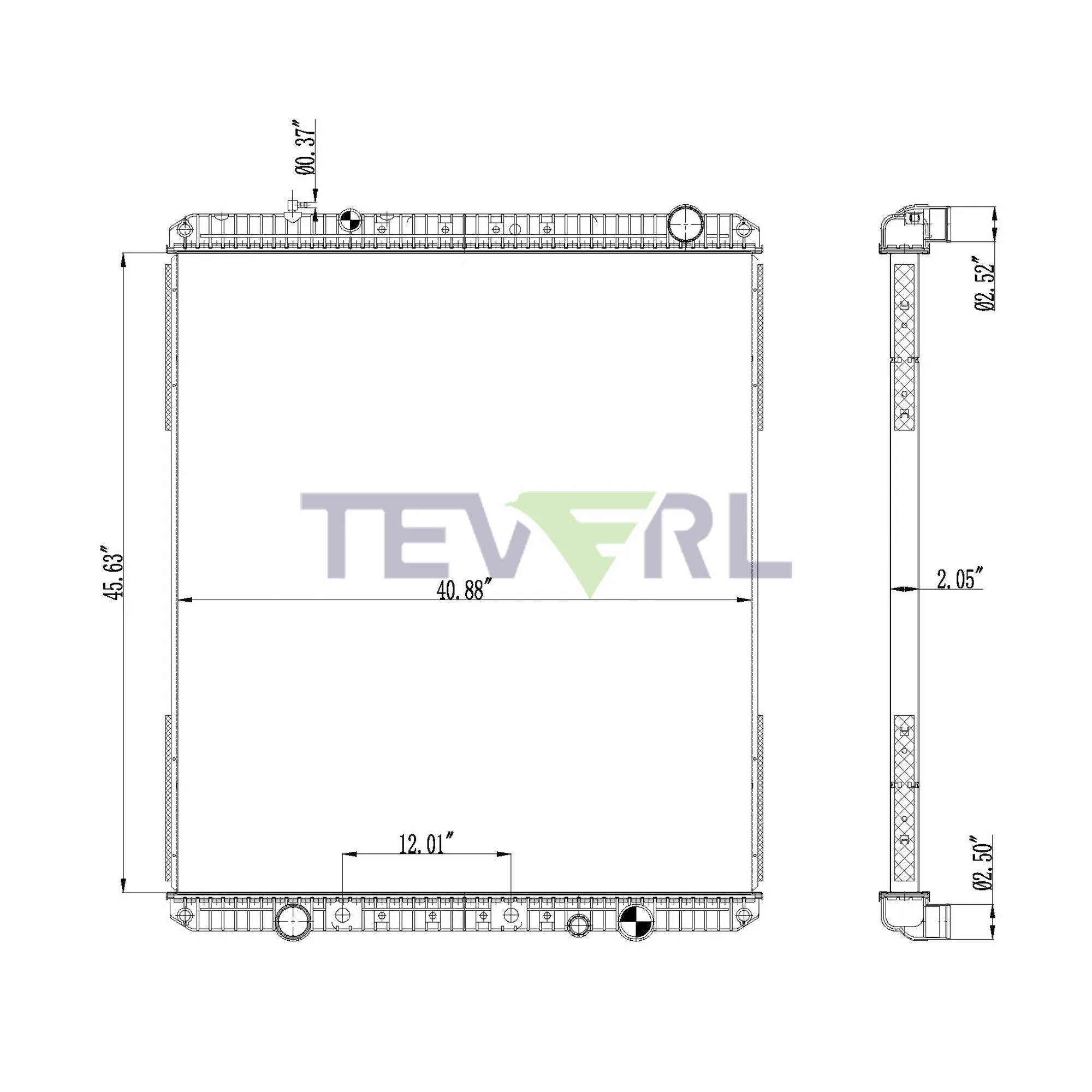 10101073 FREIGHTLINER RADIATOR