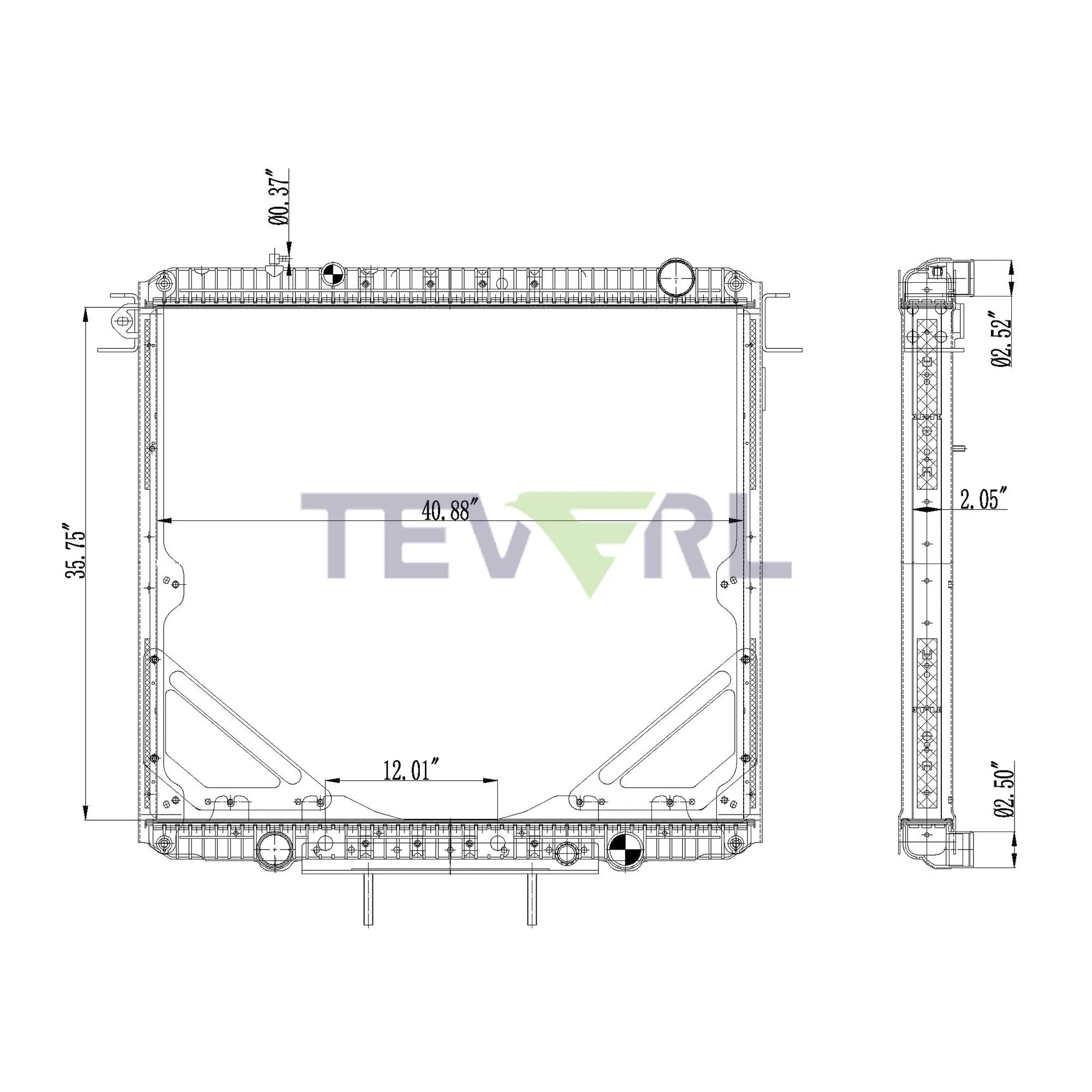 10101074 FREIGHTLINER RADIATOR