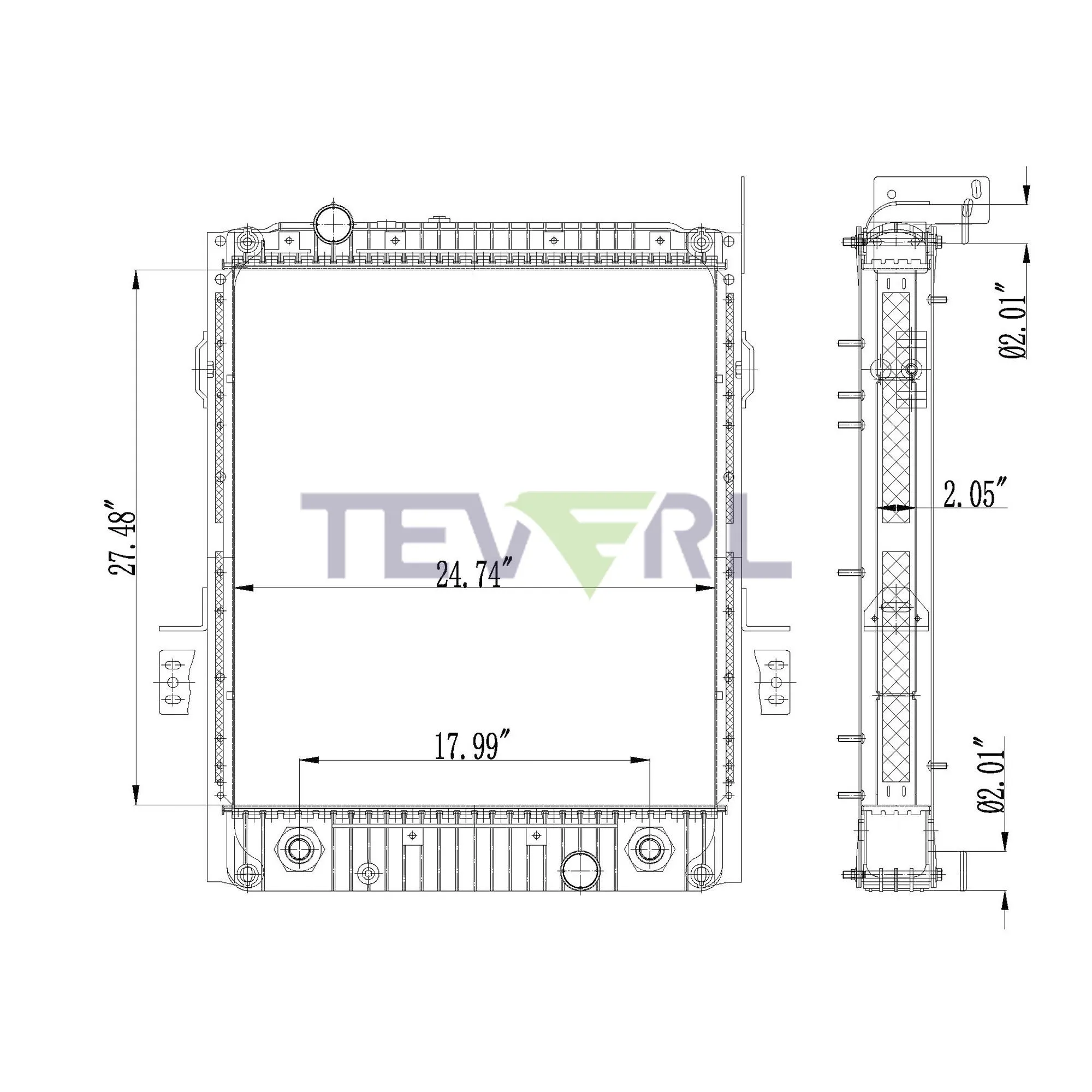 10101075 FREIGHTLINER RADIATOR