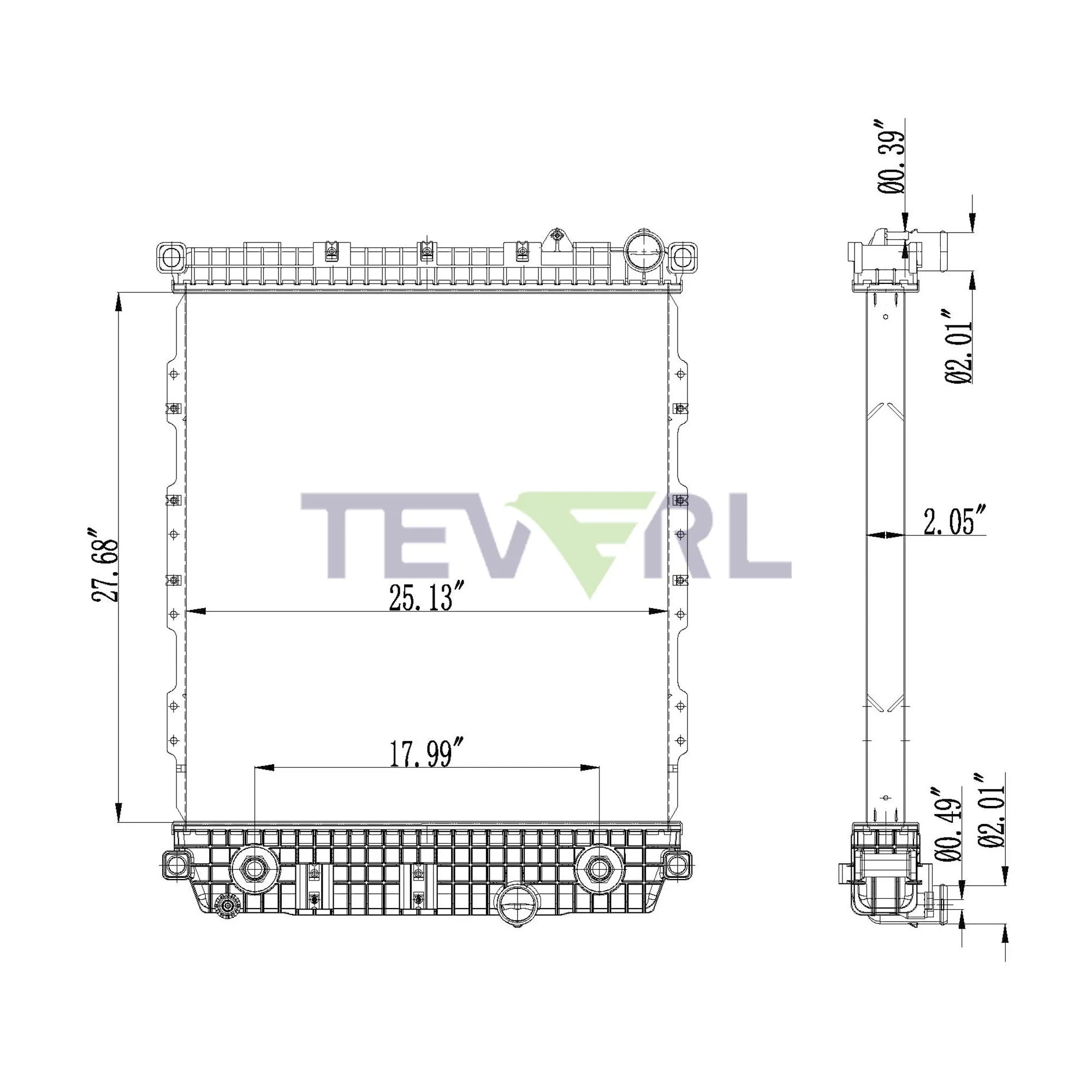 10101076 FREIGHTLINER RADIATOR