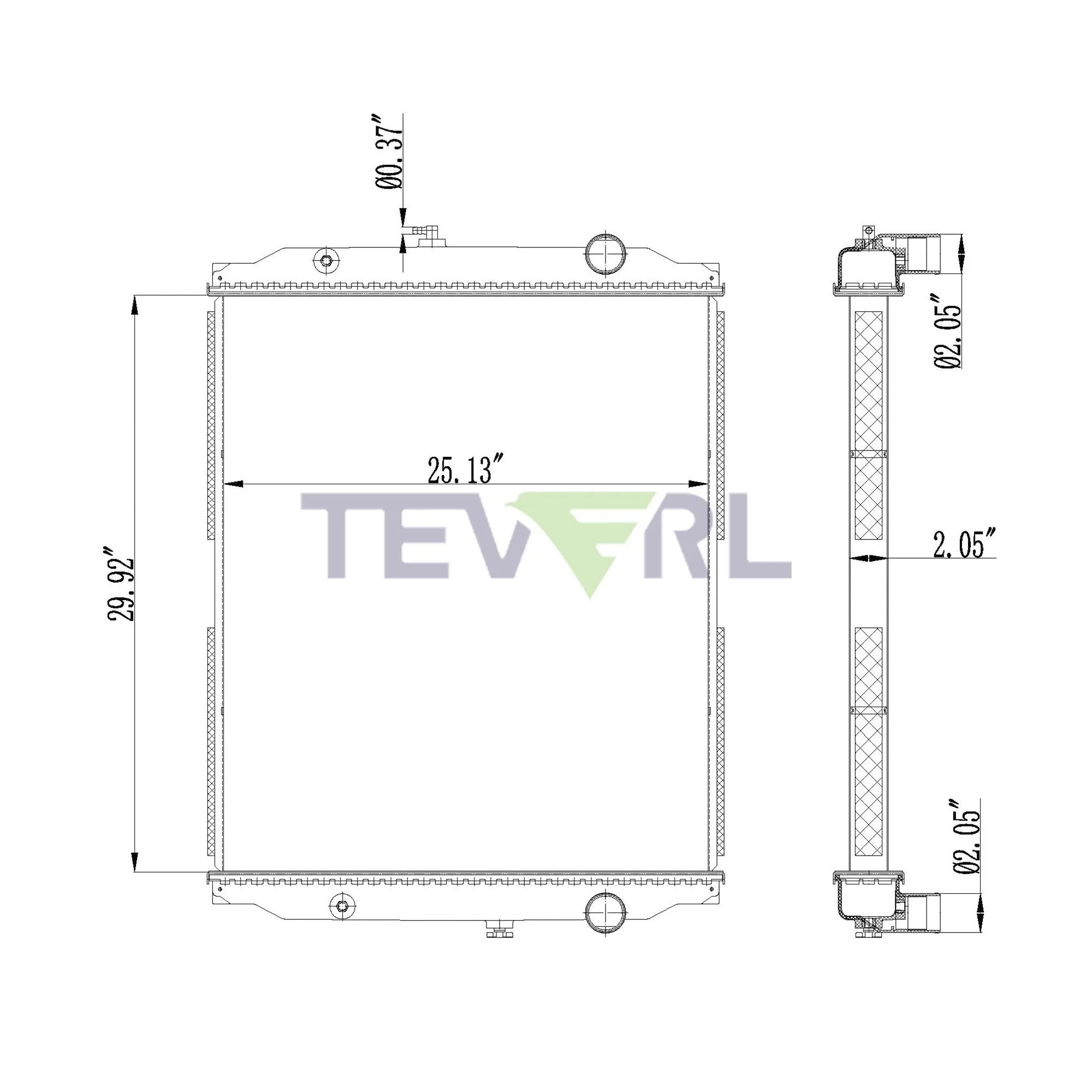 10101080 BlueBird Radiator