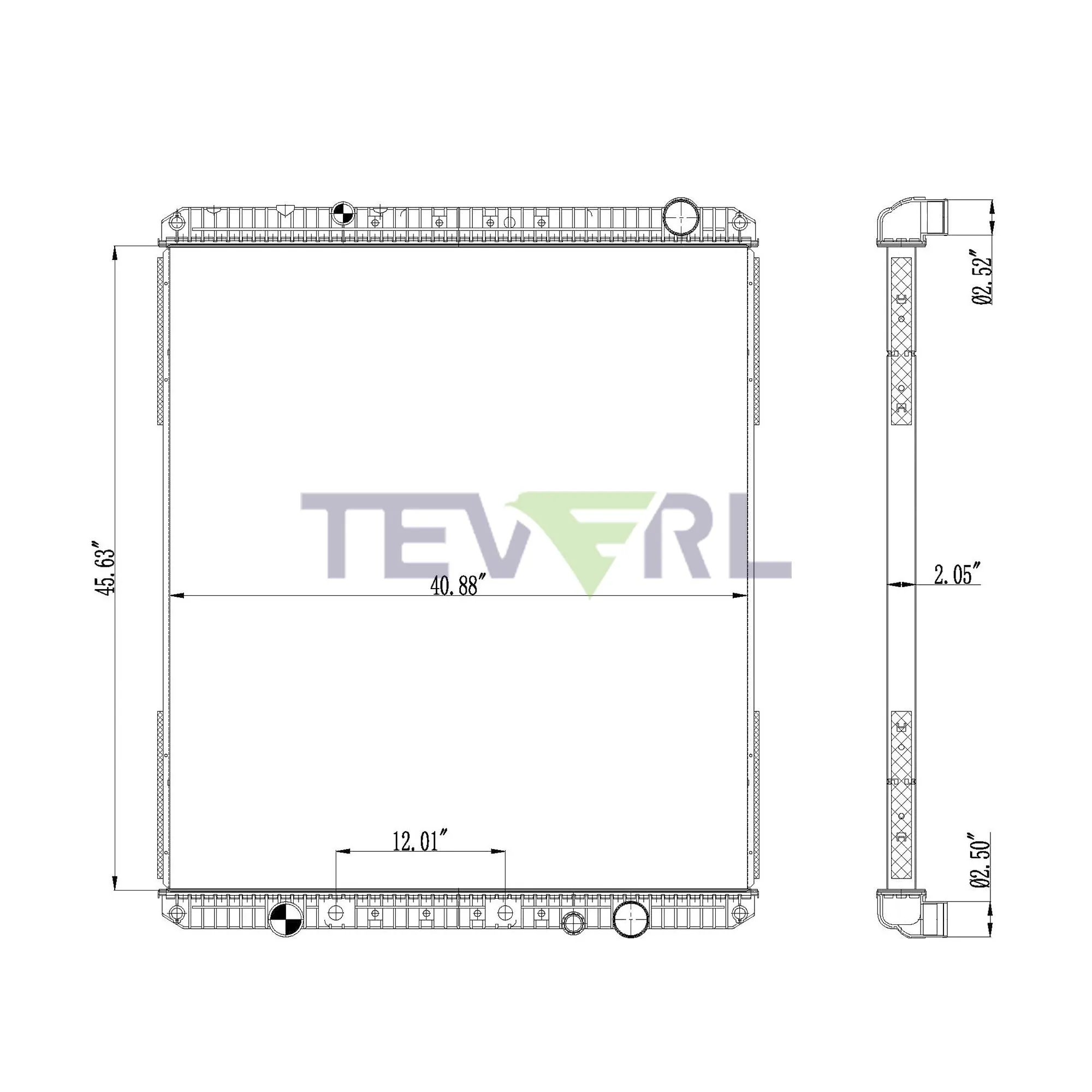 10101086 FREIGHTLINER RADIATOR