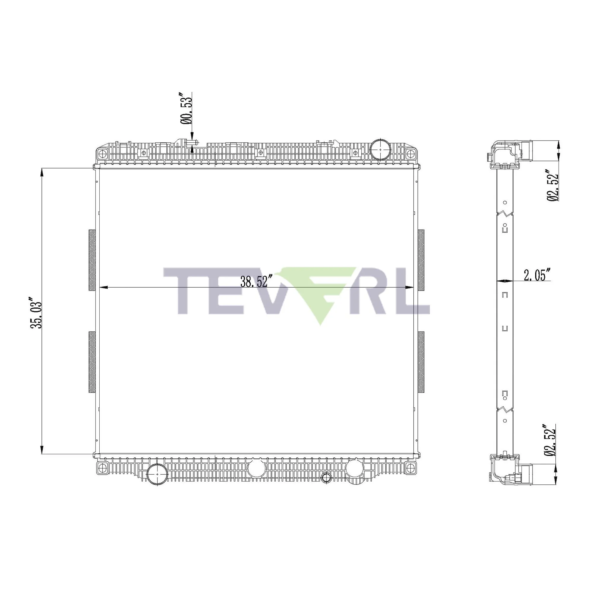 10101087 WESTERN STAR RADIATOR