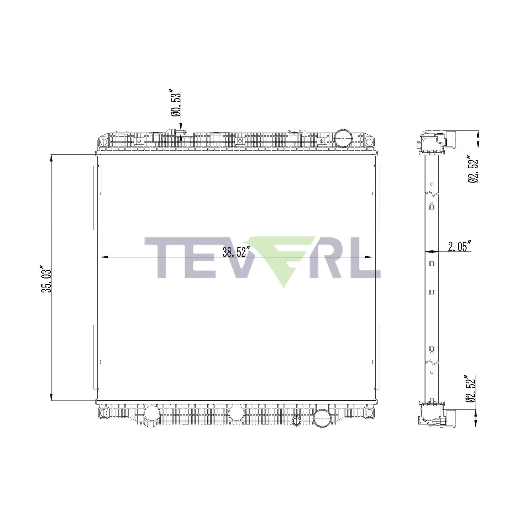 10101089 FREIGHTLINER RADIATOR