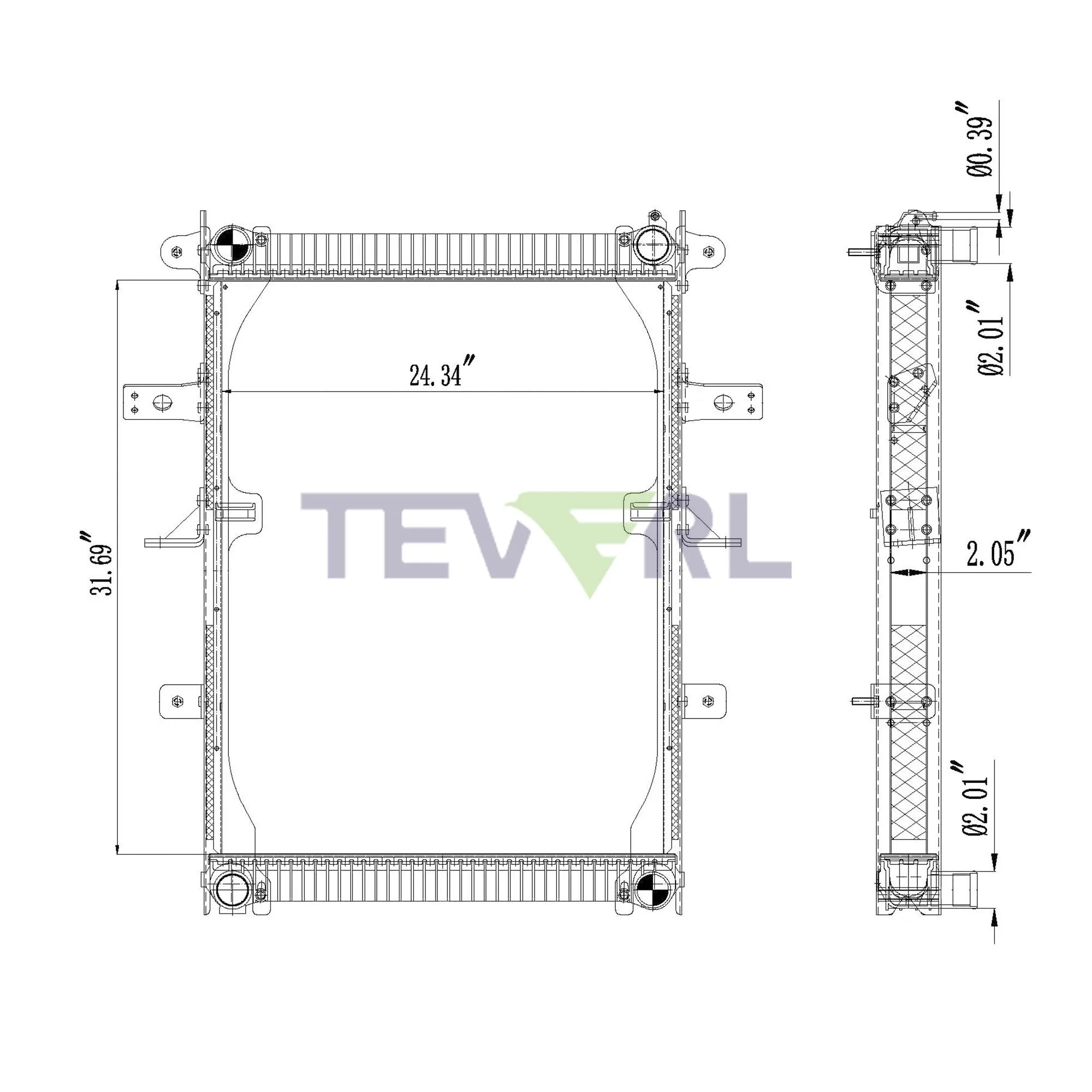 10101092 FREIGHTLINER RADIATOR