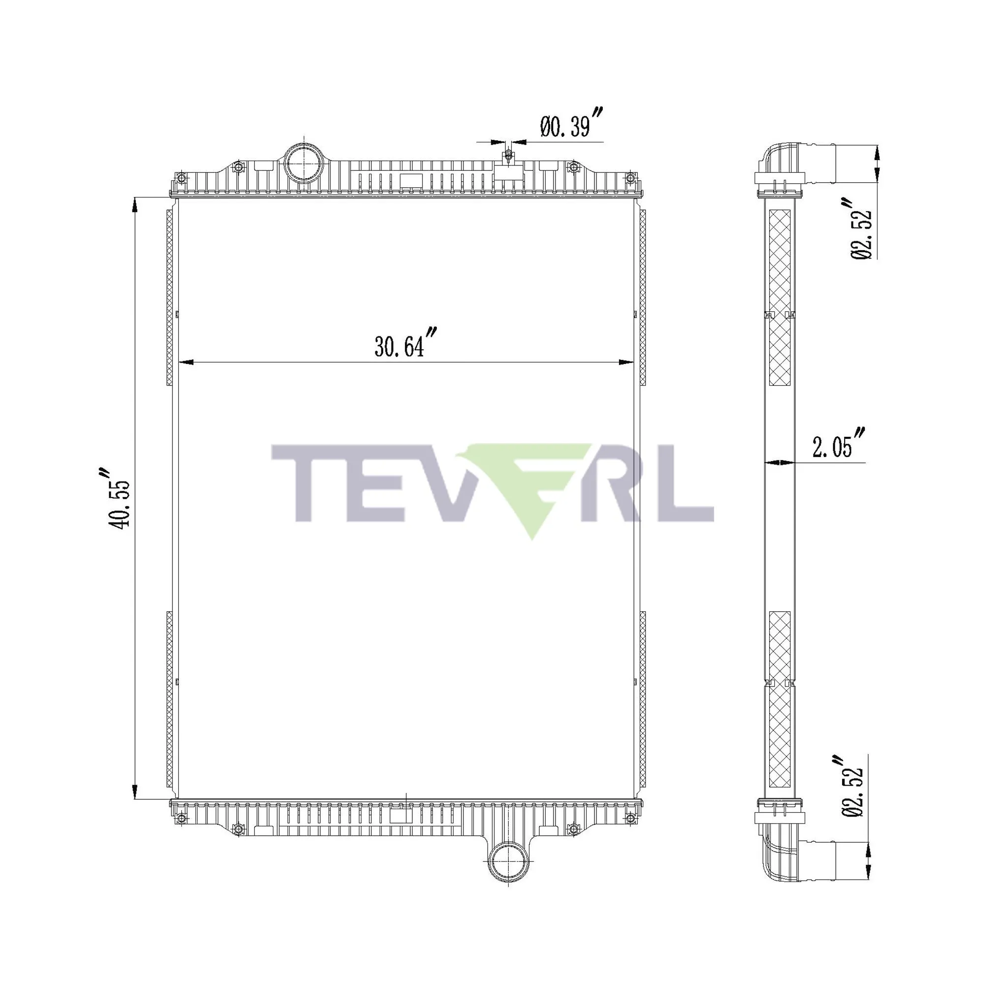 10201008 KENWORTH RADIATOR