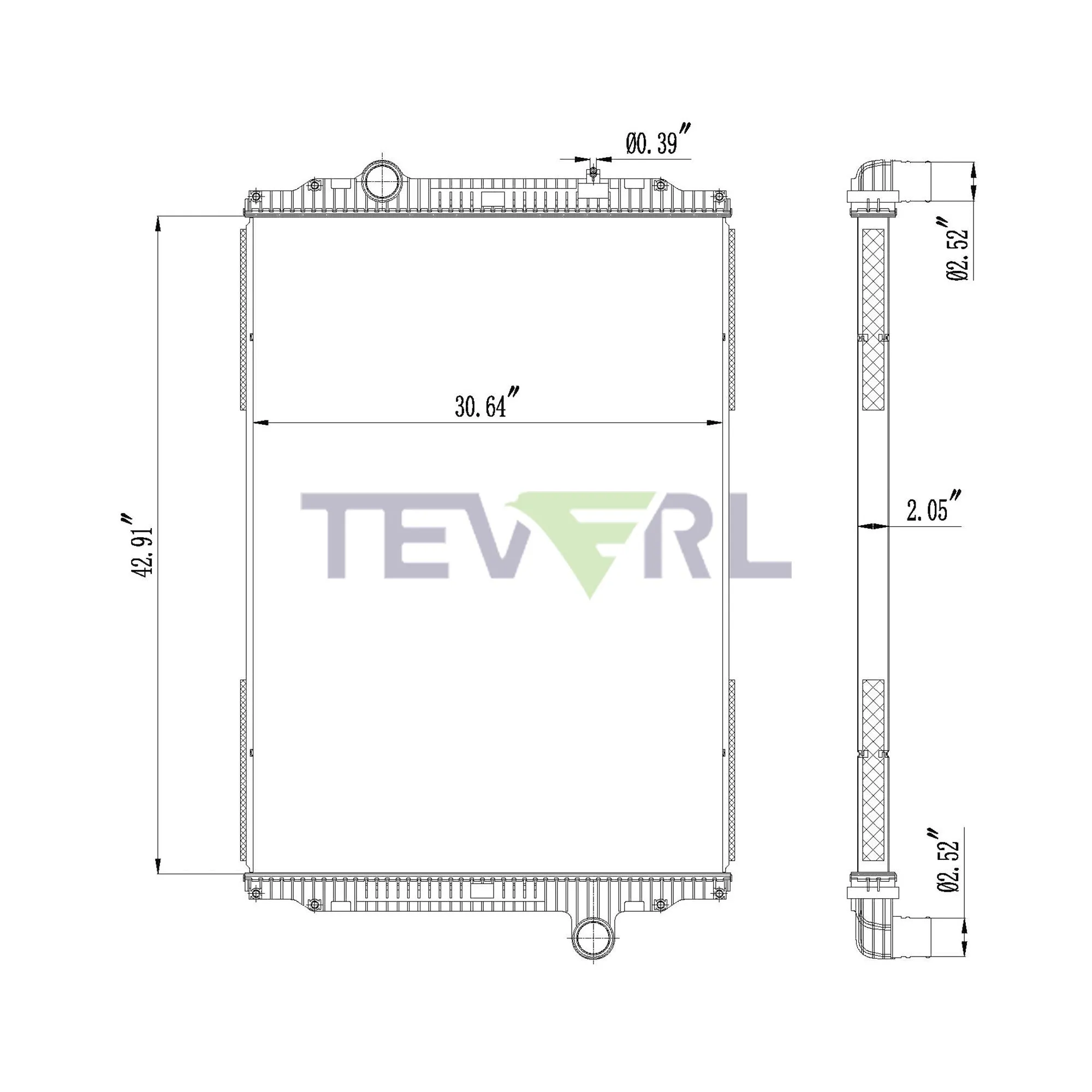 10201009 KENWORTH RADIATOR