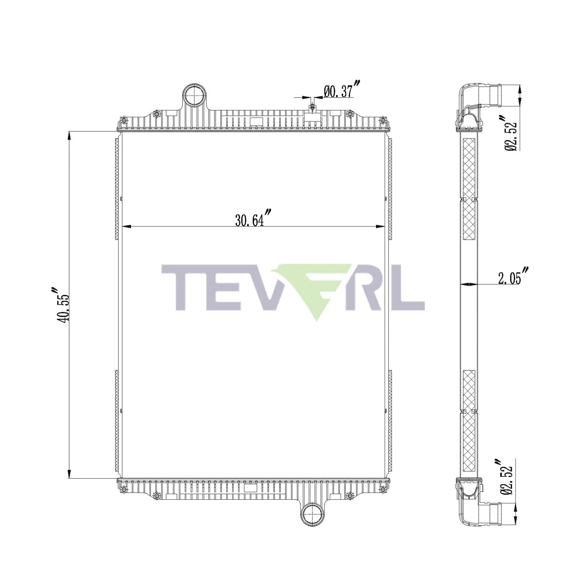 10201010 KENWORTH PETERBILT RADIATOR