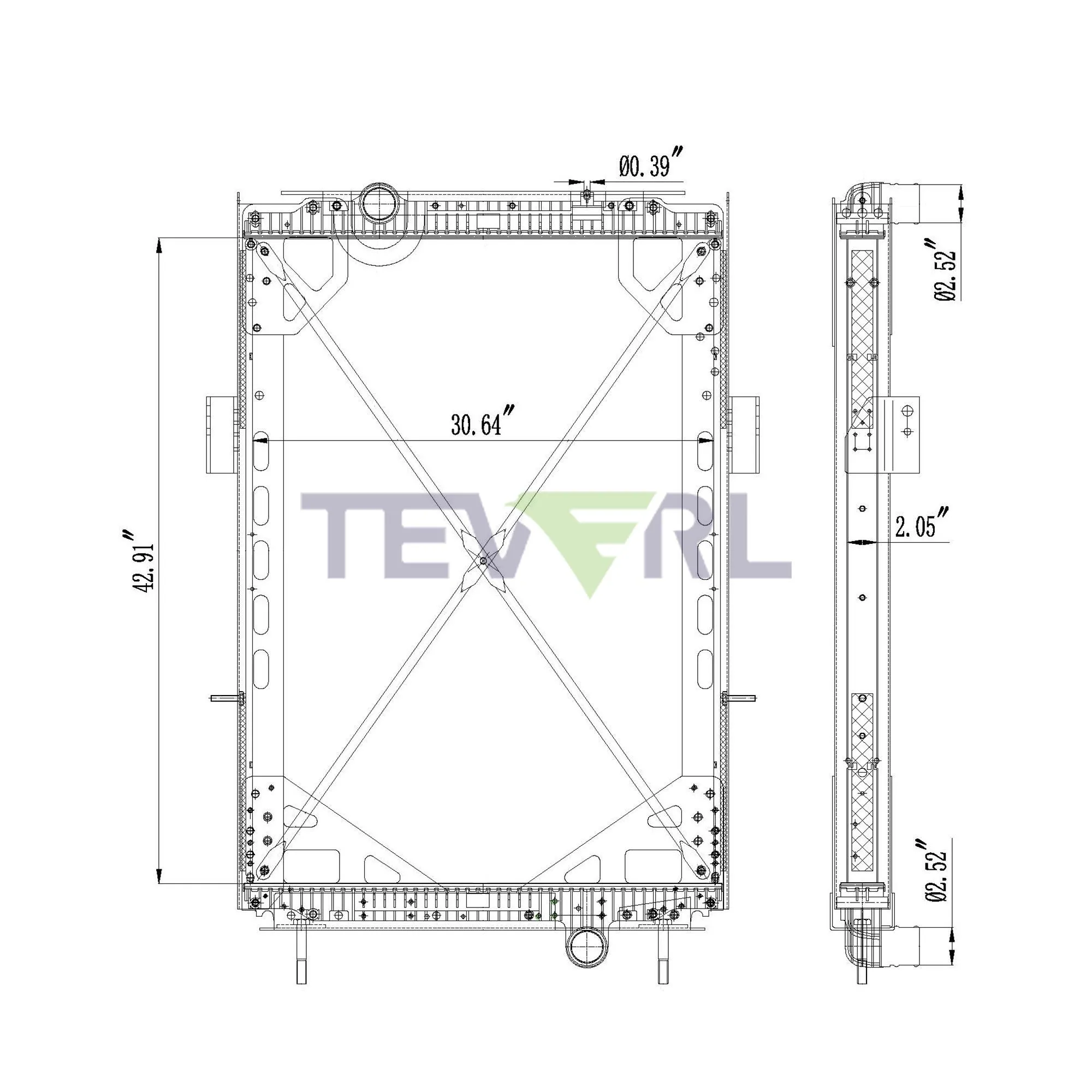 10201016 KENWORTH RADIATOR
