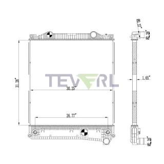 10201026 KENWORTH PETERBILT RADIATOR
