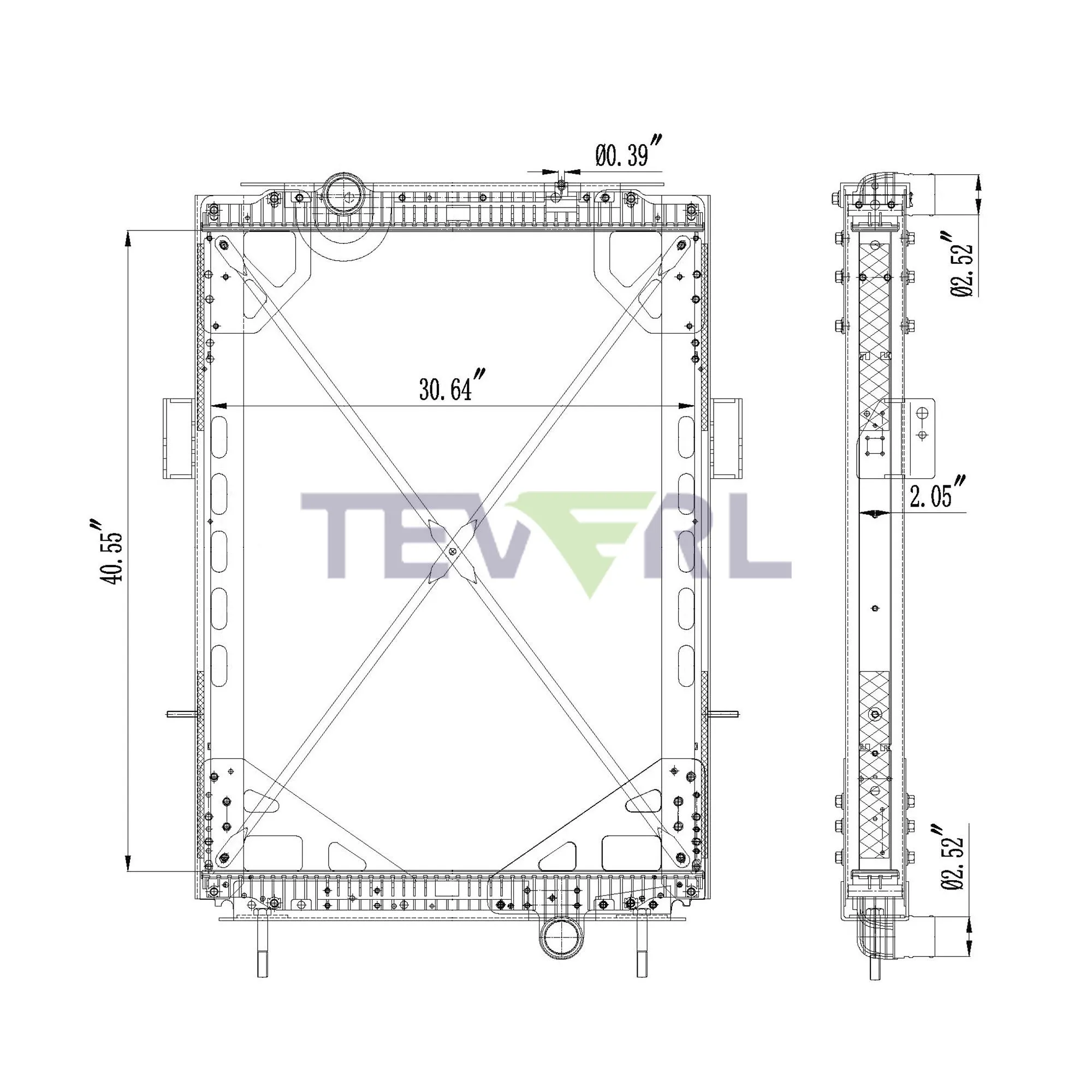10201027 KENWORTH RADIATOR