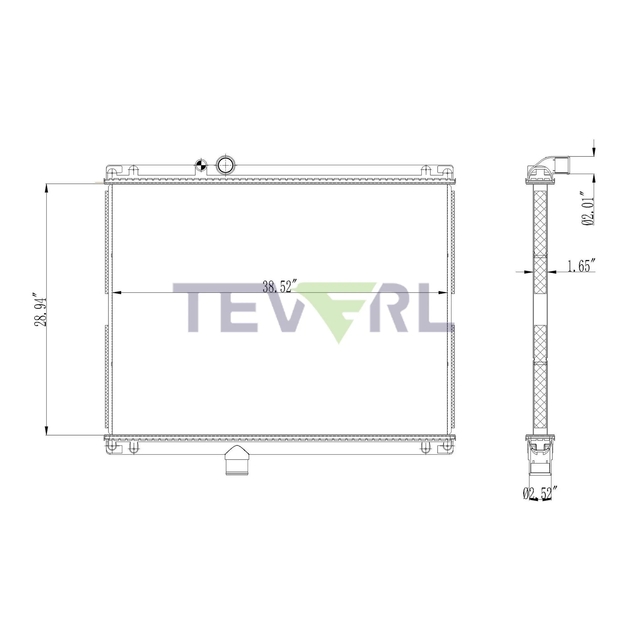 10501001 MACK RADIATOR