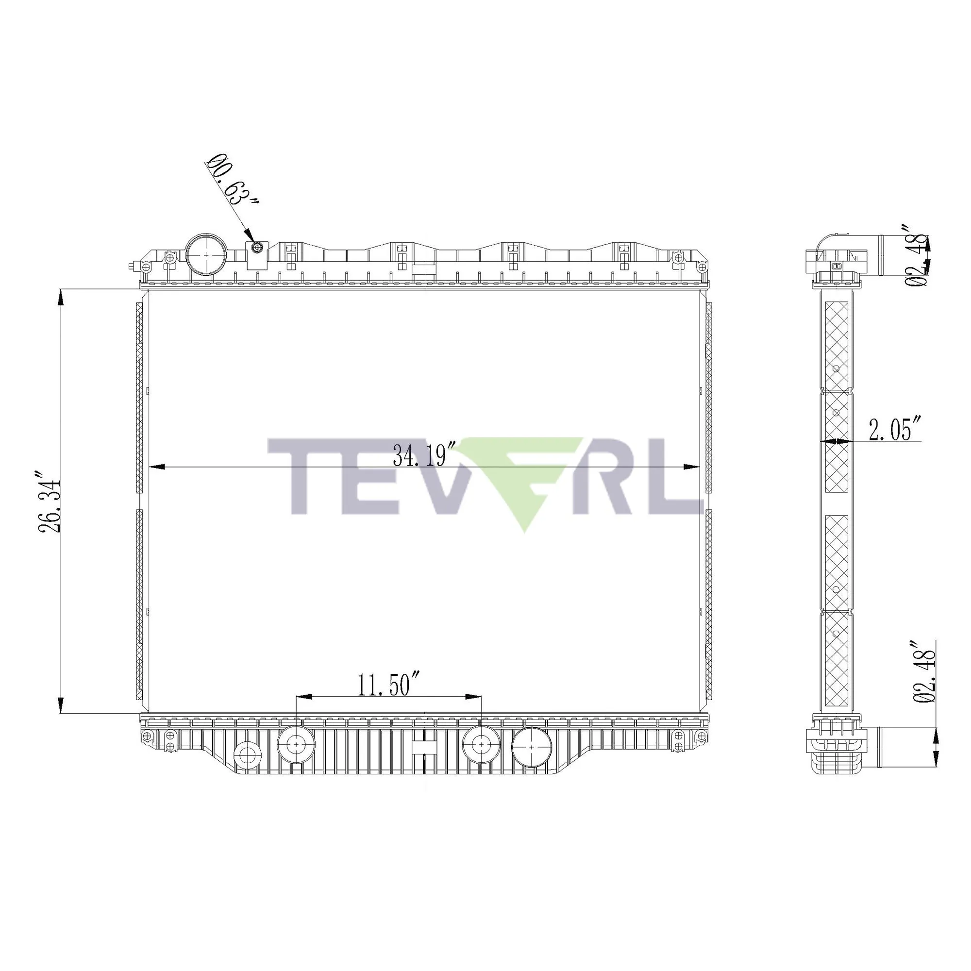 10501004 VOLVO MACK RADIATOR