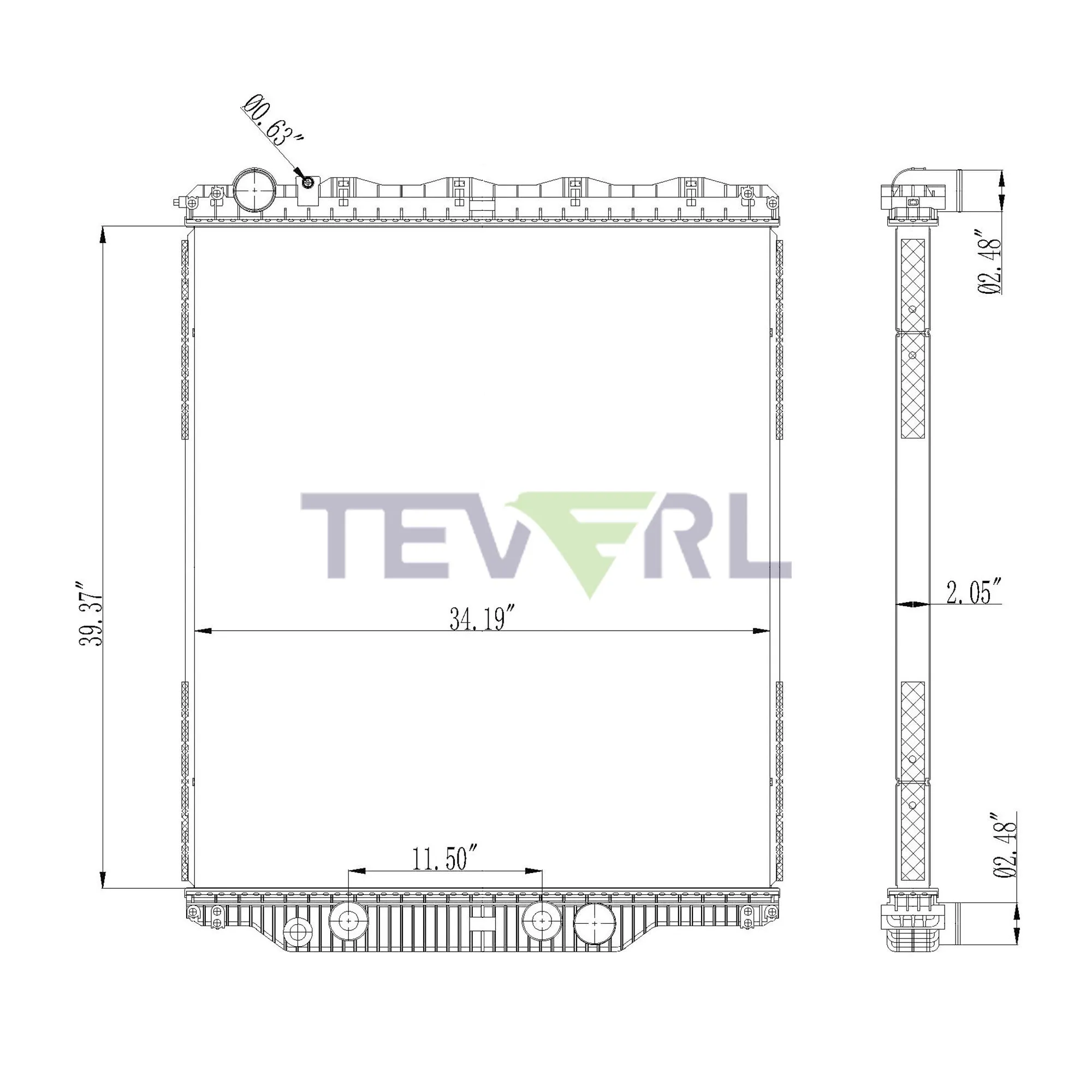 10501005 MACK VOLVO RADIATOR
