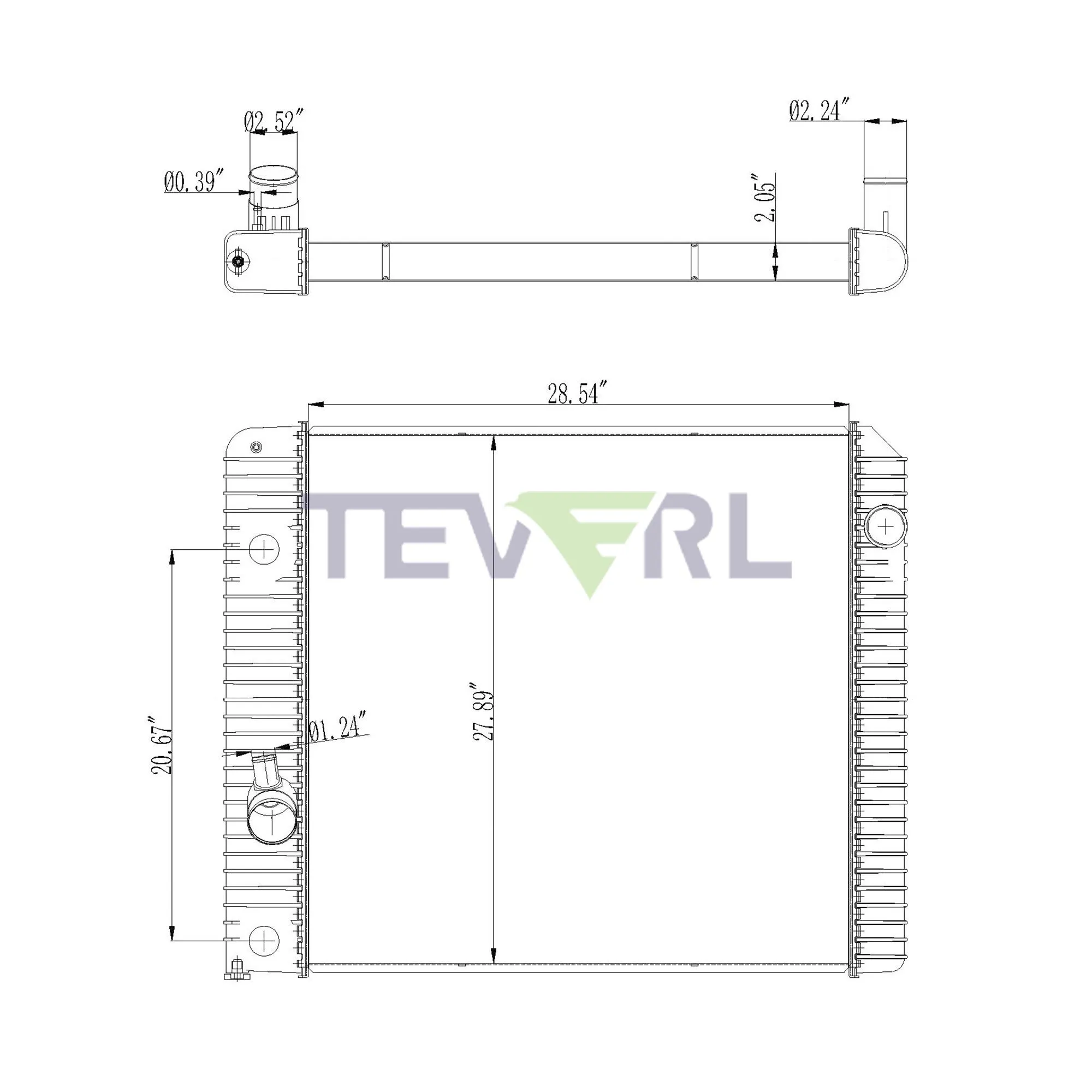10601020 INTERNATIONAL RADIATOR