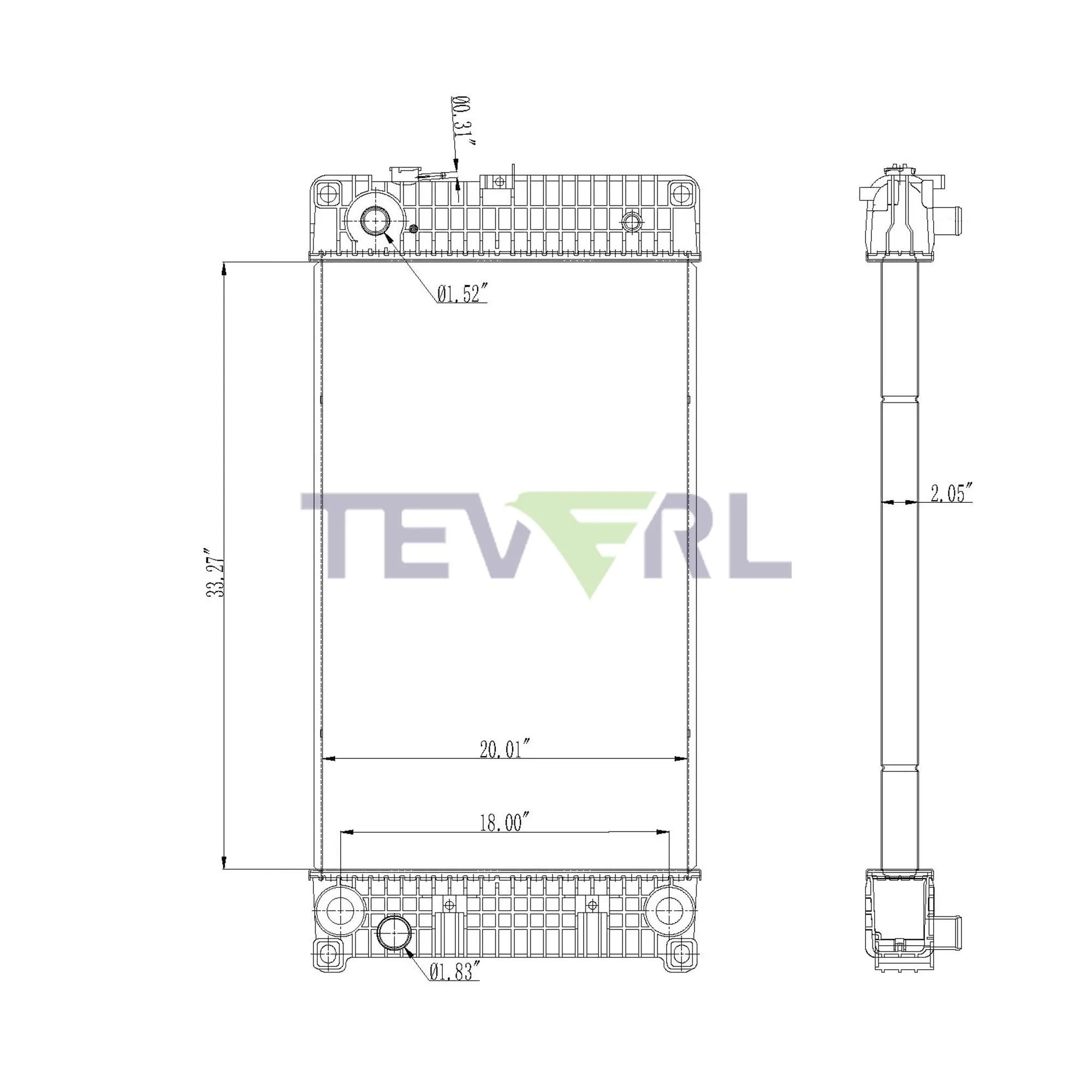 11601009 ISUZU RADIATOR