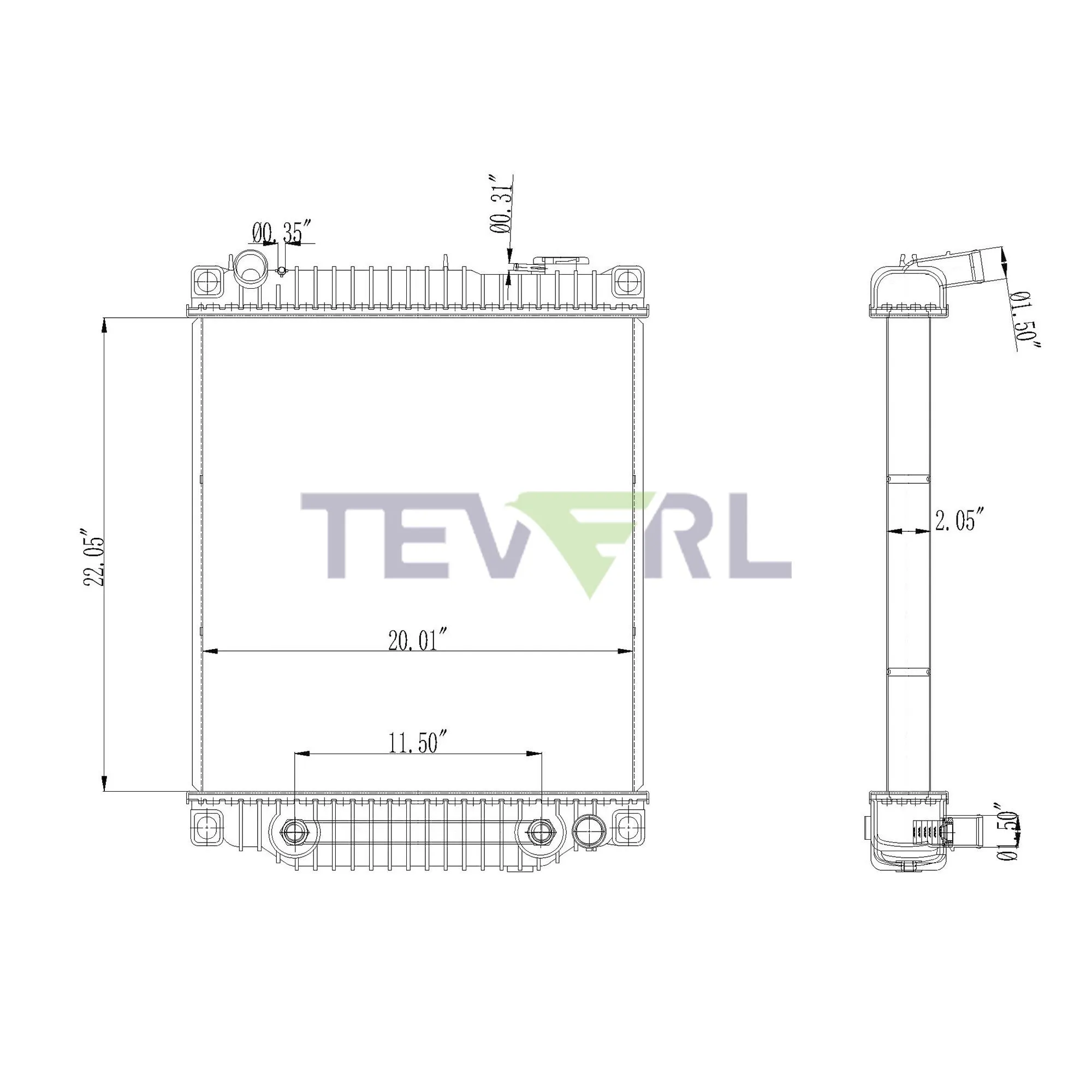 11601011 ISUZU RADIATOR