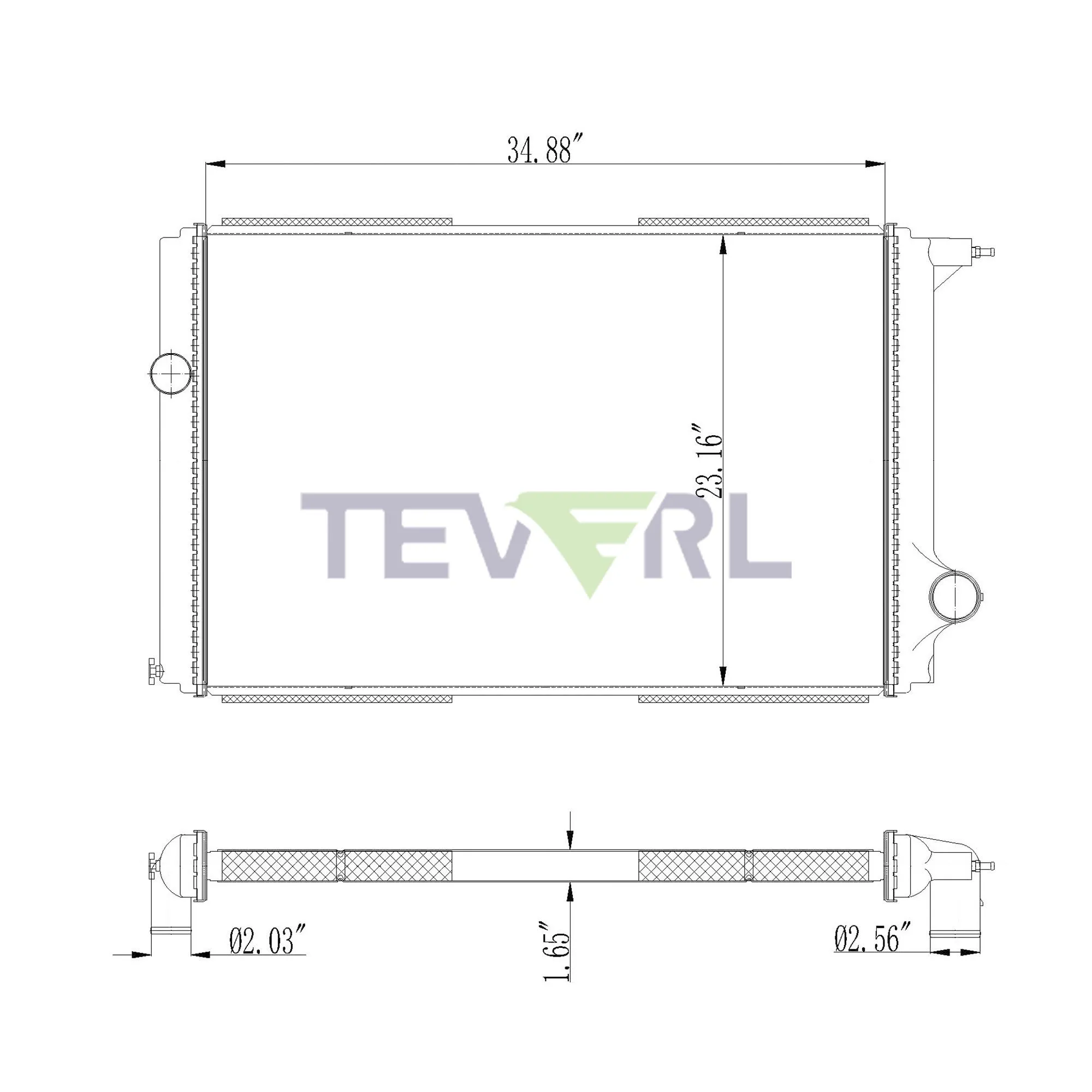 11801007 FORD RADIATOR