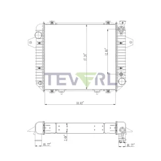 12001006 FORKLIFT RADIATOR