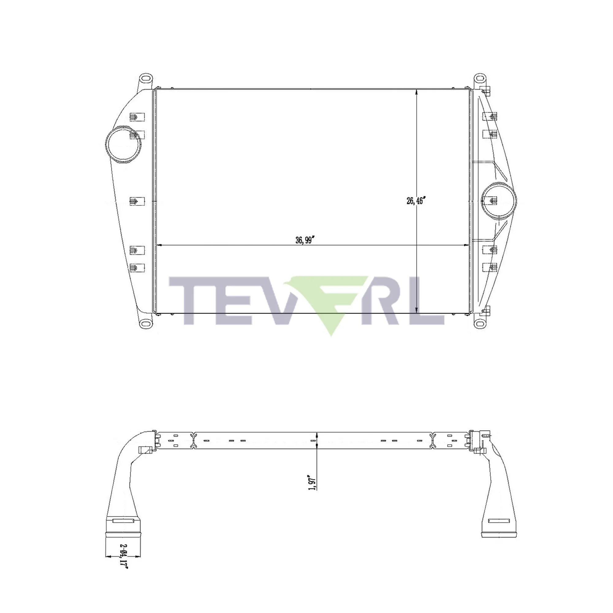 10102003 FREIGHTLINER CHARGE AIR COOLER