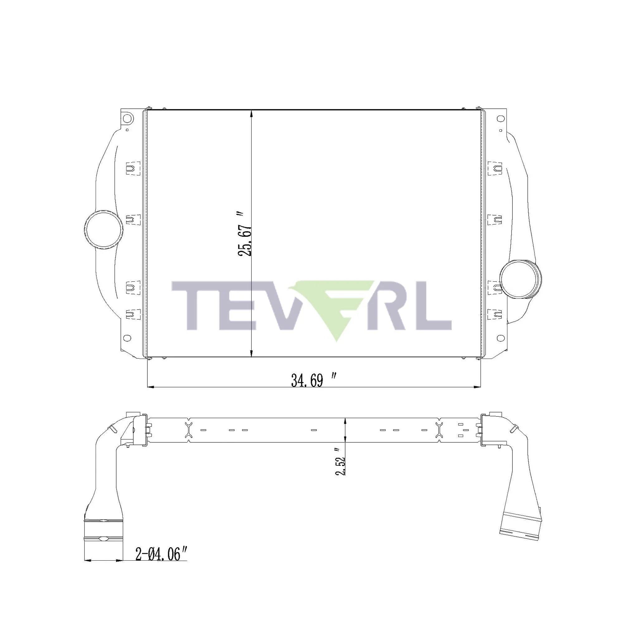 10102006 FREIGHTLINER CHARGE AIR COOLER