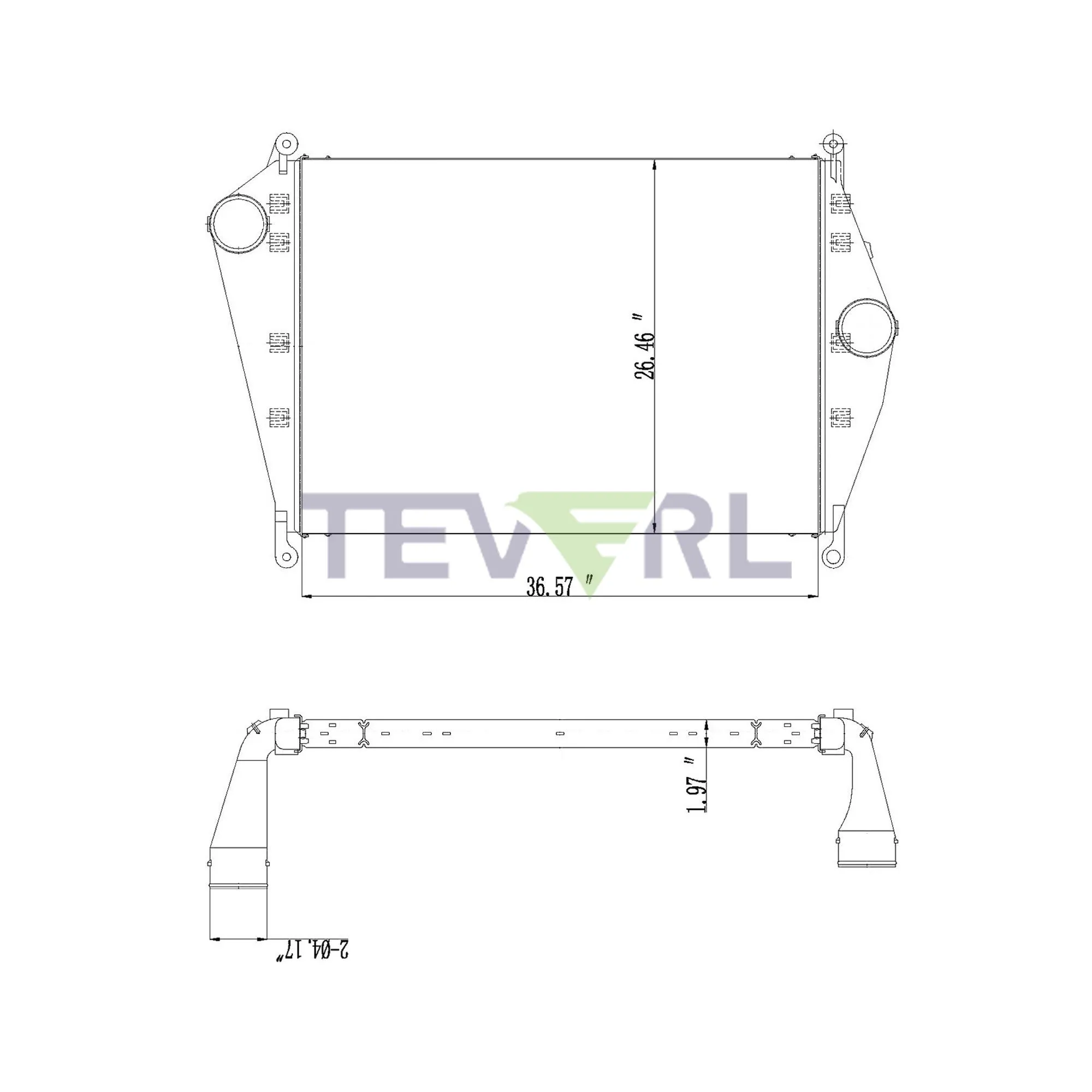 10102007 FREIGHTLINER CHARGE AIR COOLER