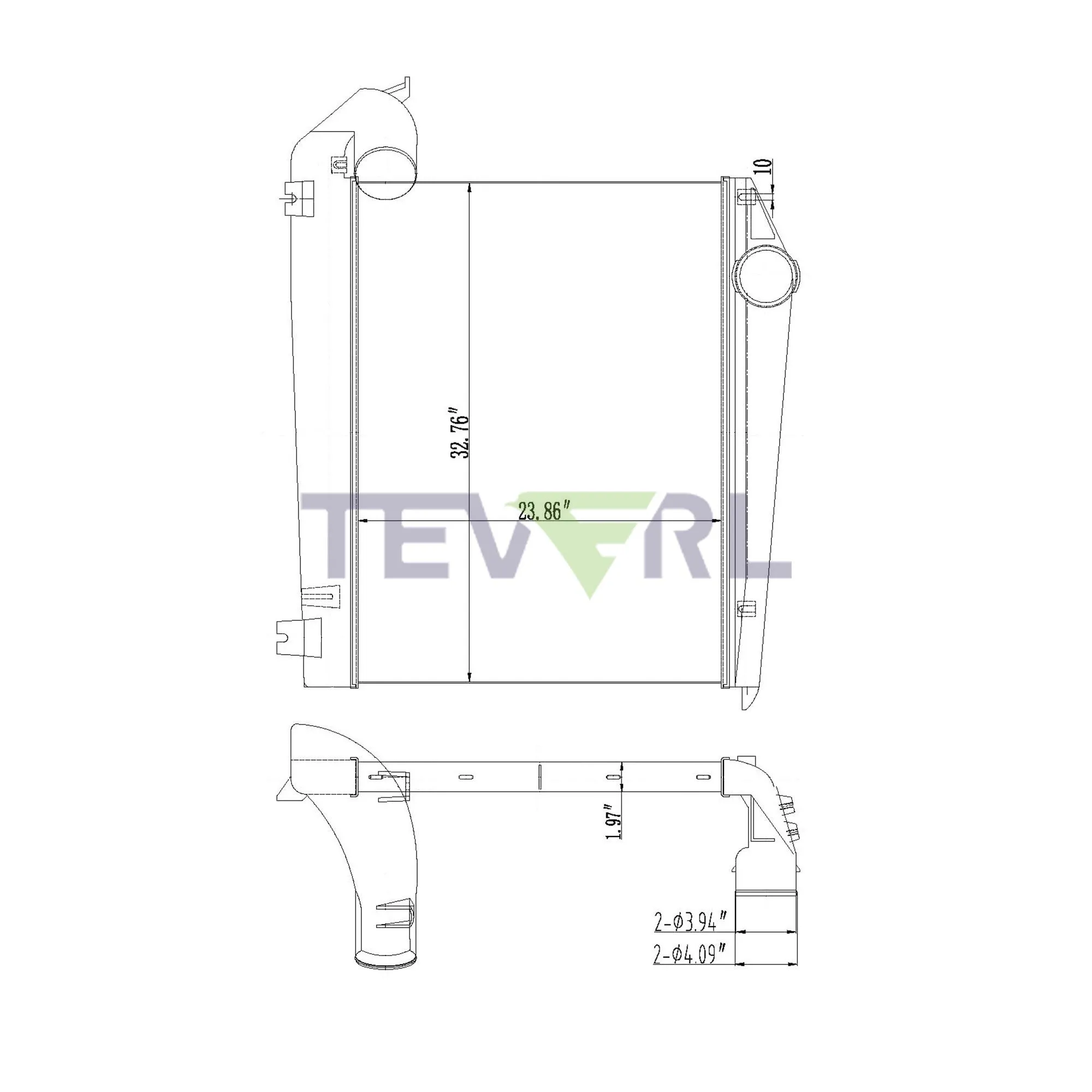 10102016 FREIGHTLINER CHARGE AIR COOLER