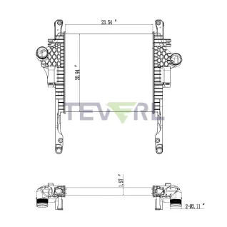 10102026 FREIGHTLINER CHARGE AIR COOLER