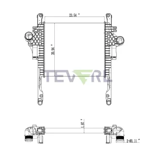 10102026 FREIGHTLINER CHARGE AIR COOLER