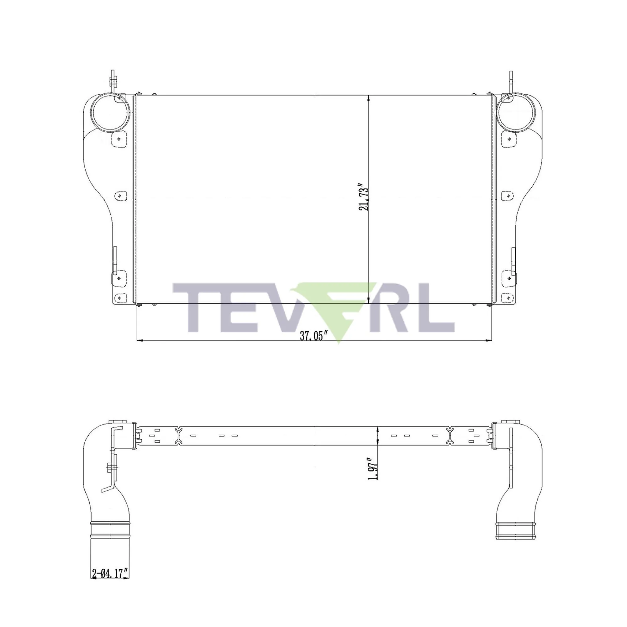 10202009 KENWORTH/ PETERBILT CHARGE AIR COOLER