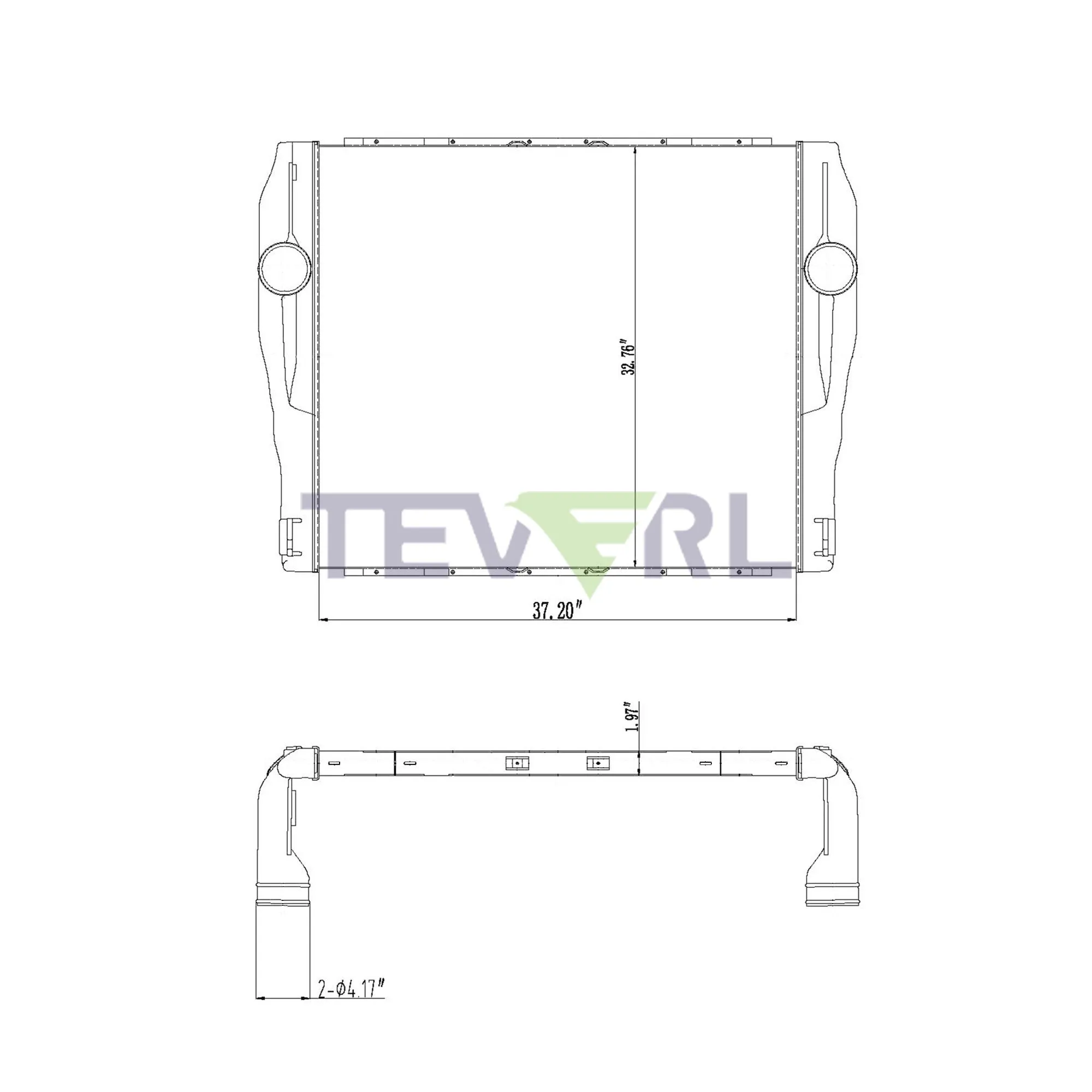 10302003 KENWORTH/PETERBILT CHARGE AIR COOLER