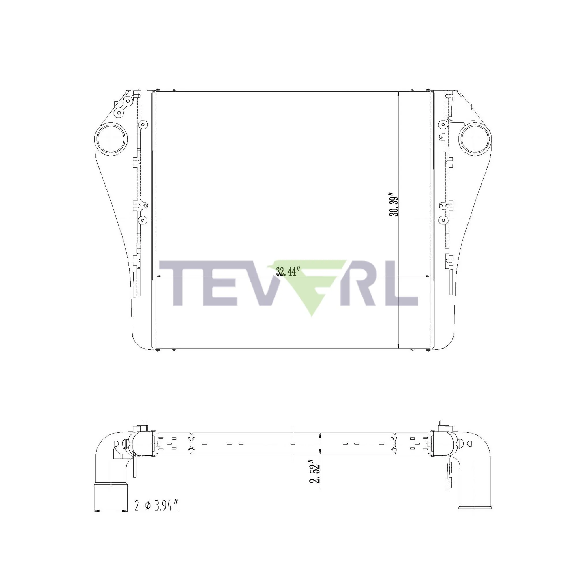 10402004 VOLVO/MACK CHARGE AIR COOLER