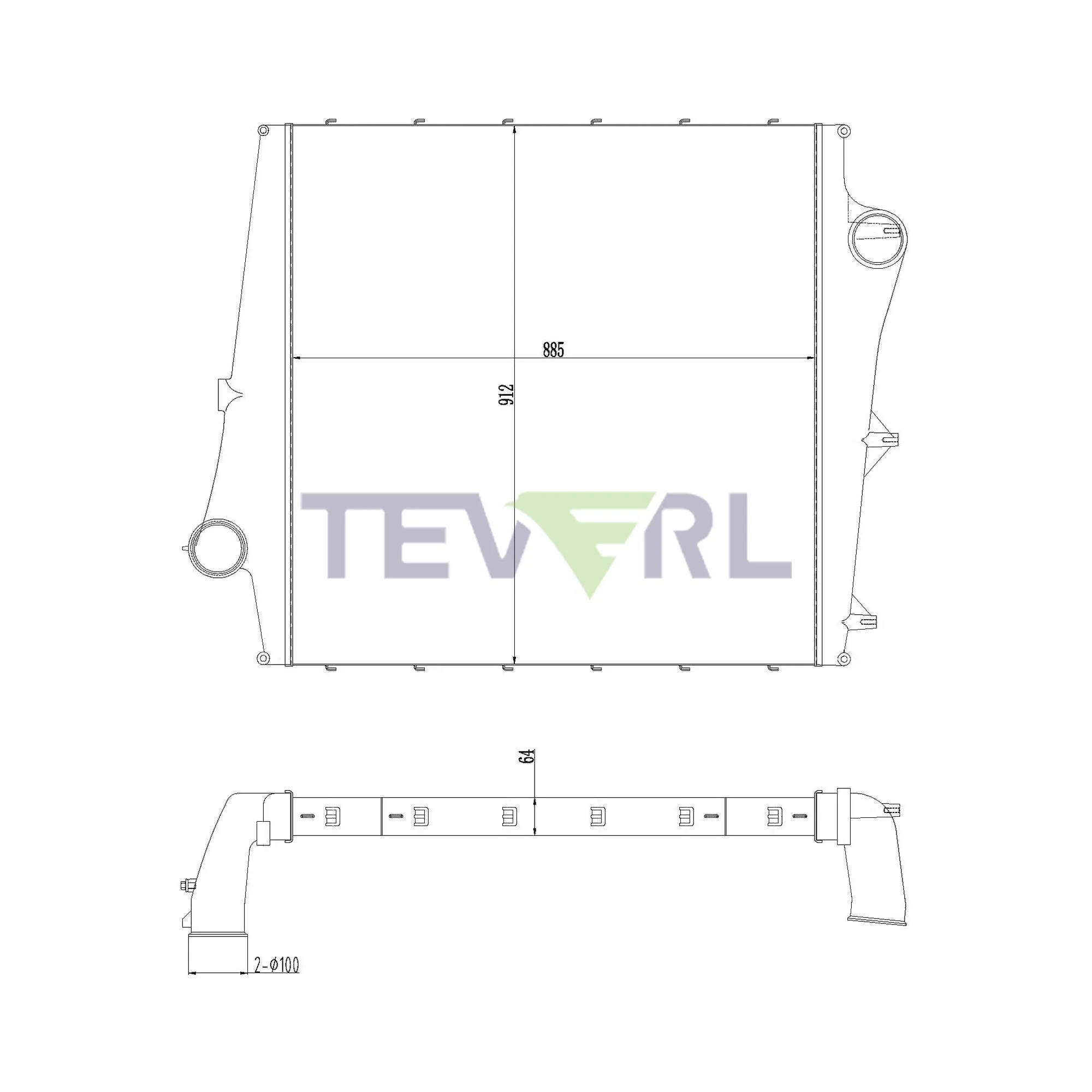 10402007 Volvo Charge Air Cooler