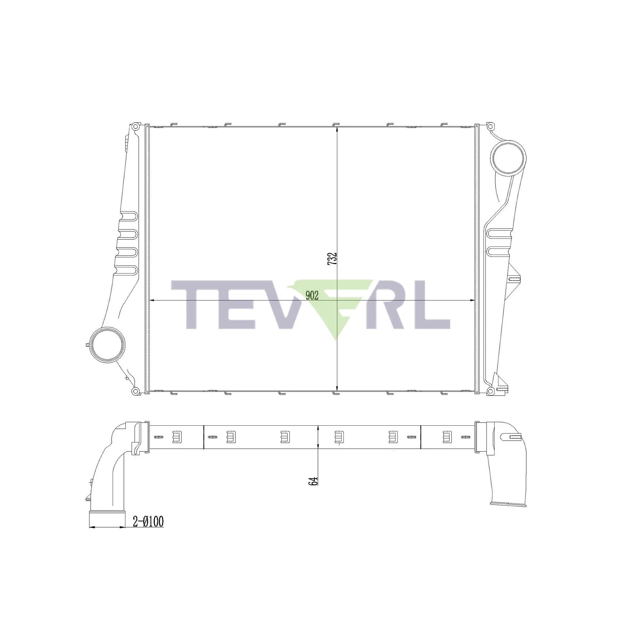 10402008 Volvo Charge Air Cooler