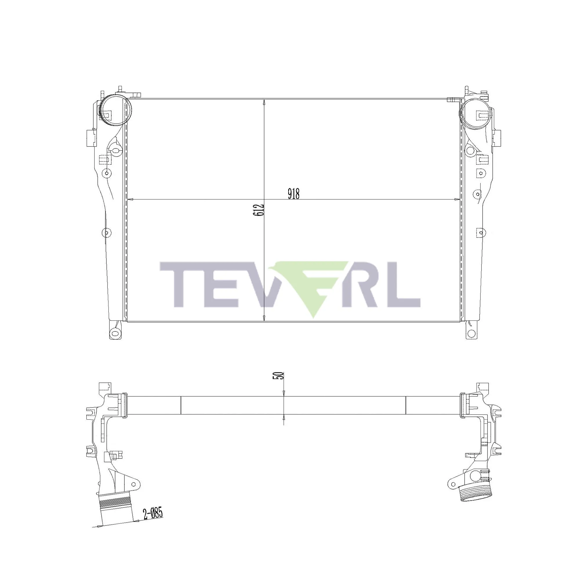 10702016 Mercedes Benz Charge Air Cooler