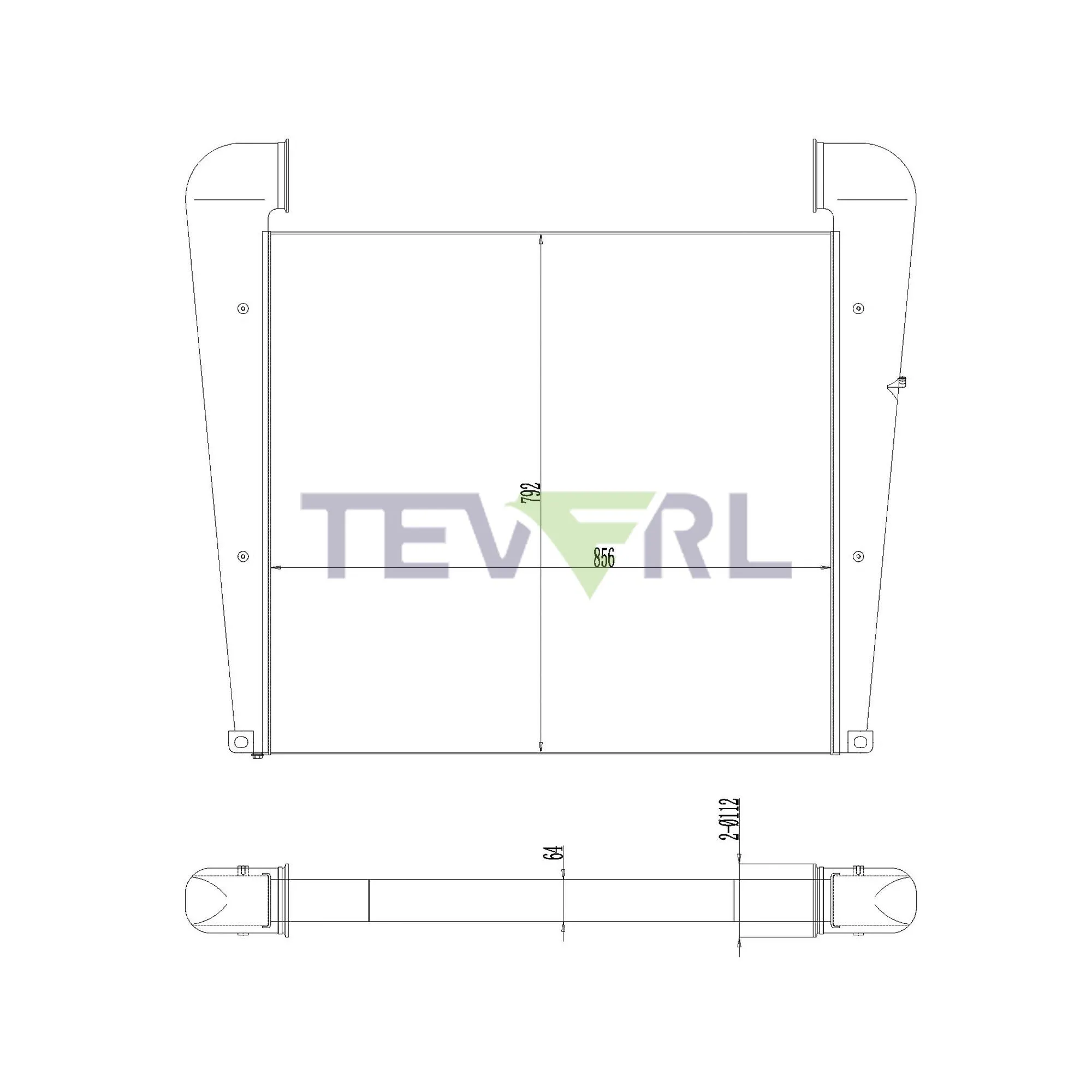 10702019 Mercedes Benz Charge Air Cooler
