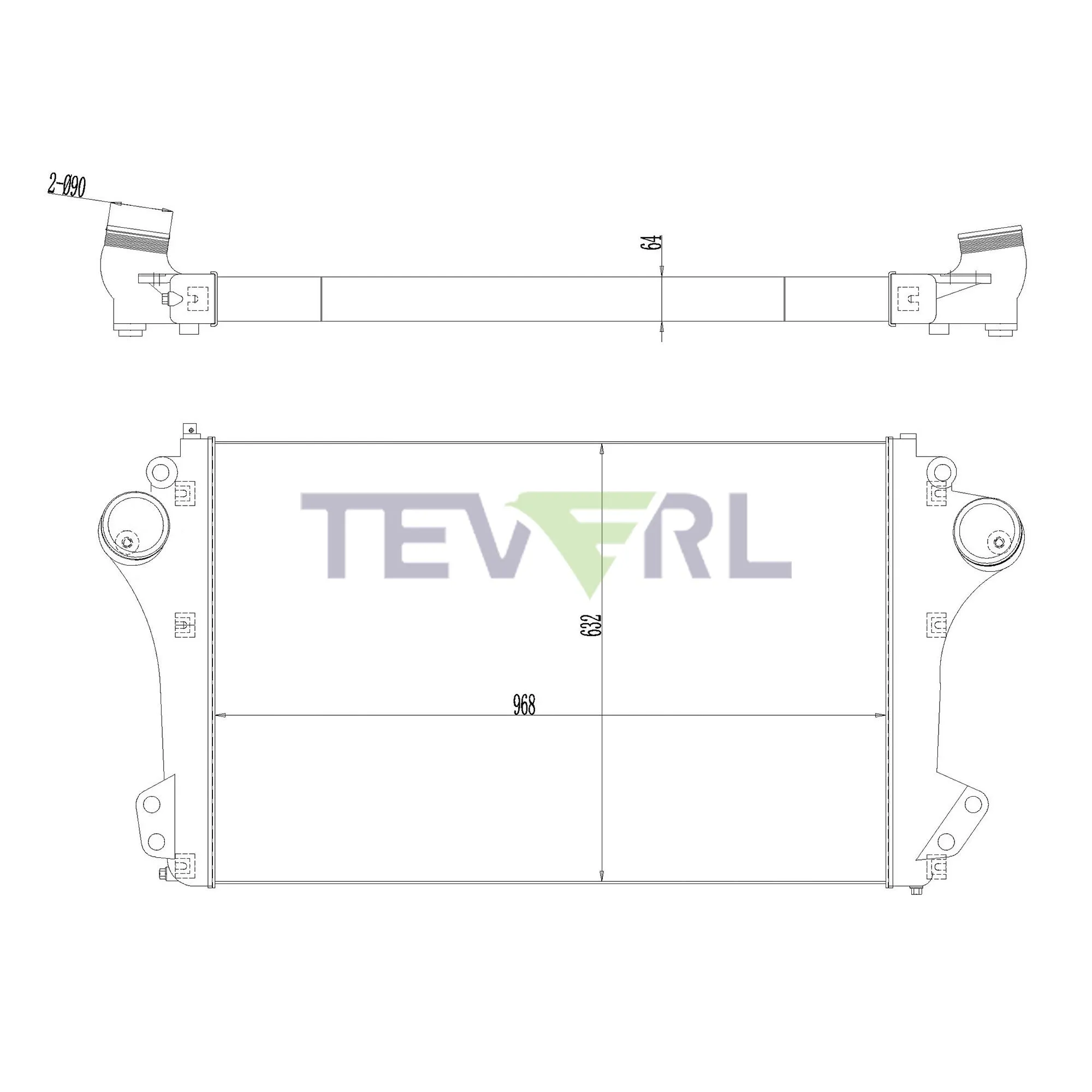 10802010 Scania Charge Air Cooler