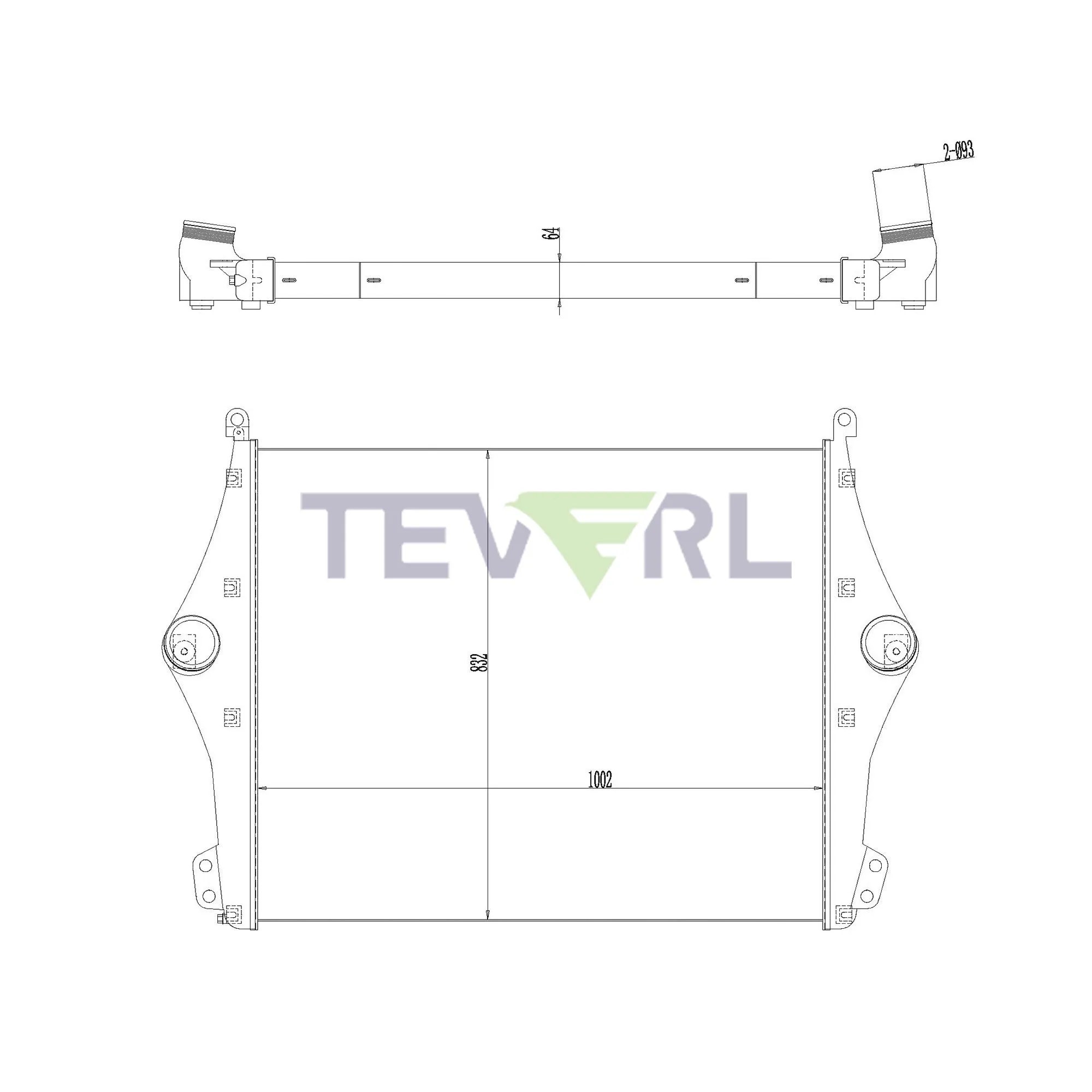 10802015 Scania Charge Air Cooler