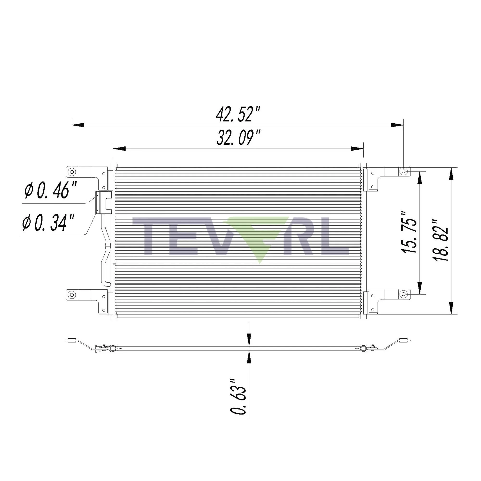 10103001 FREIGHTLINER CONDENSER