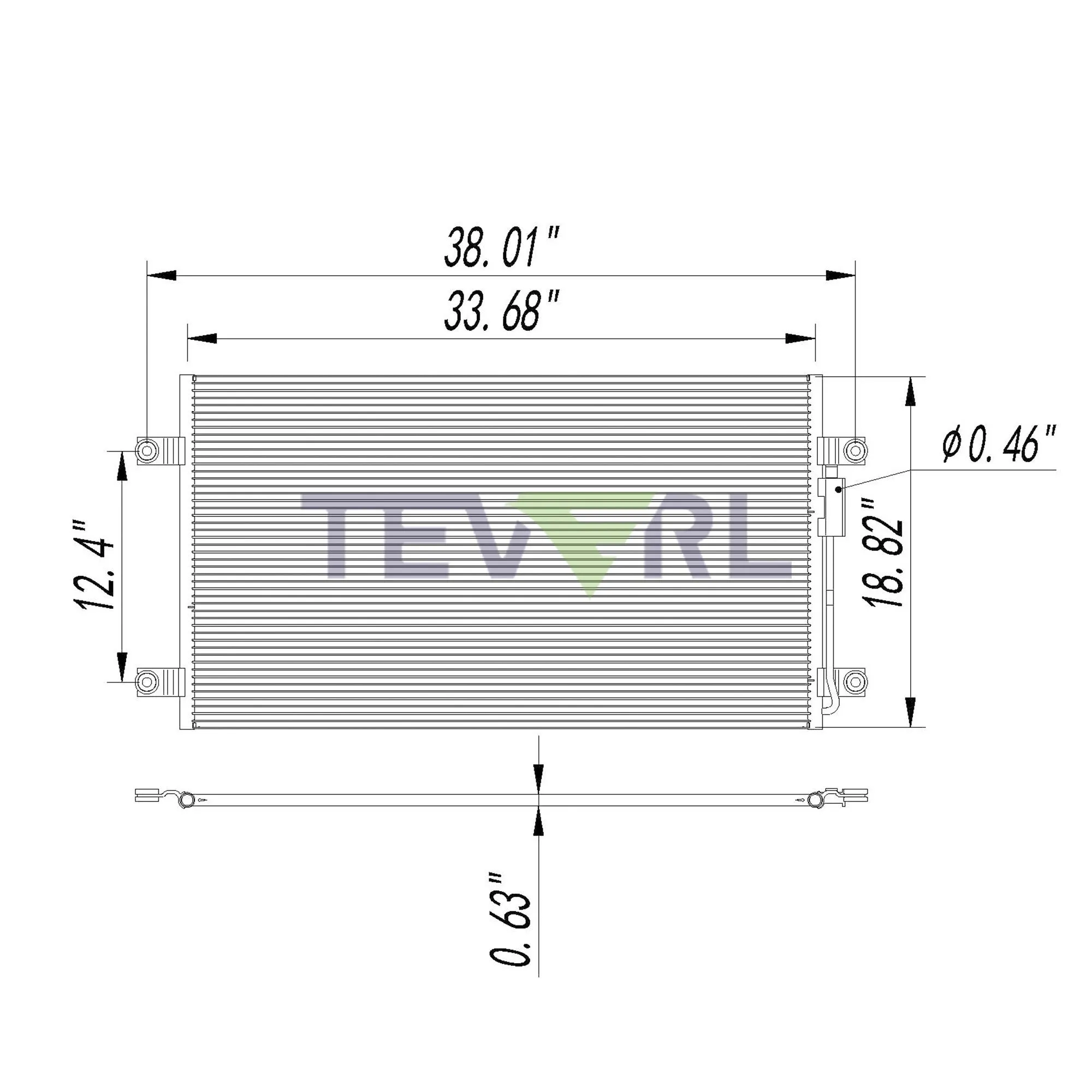 10103002 FREIGHTLINER CONDENSER