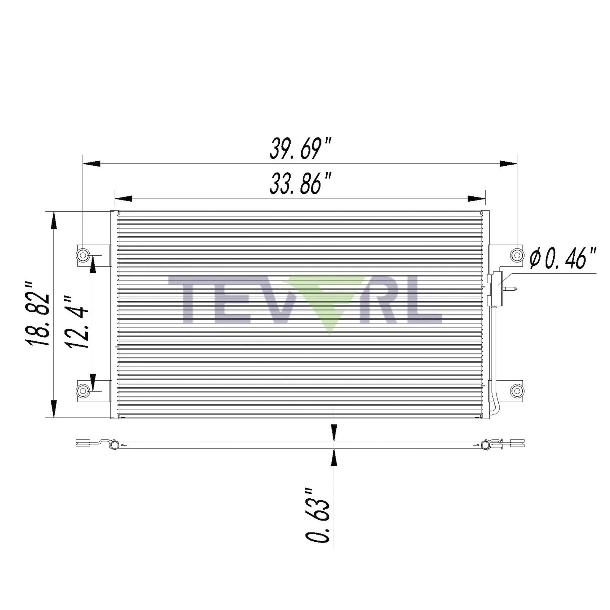 10103004 FREIGHTLINER CONDENSER