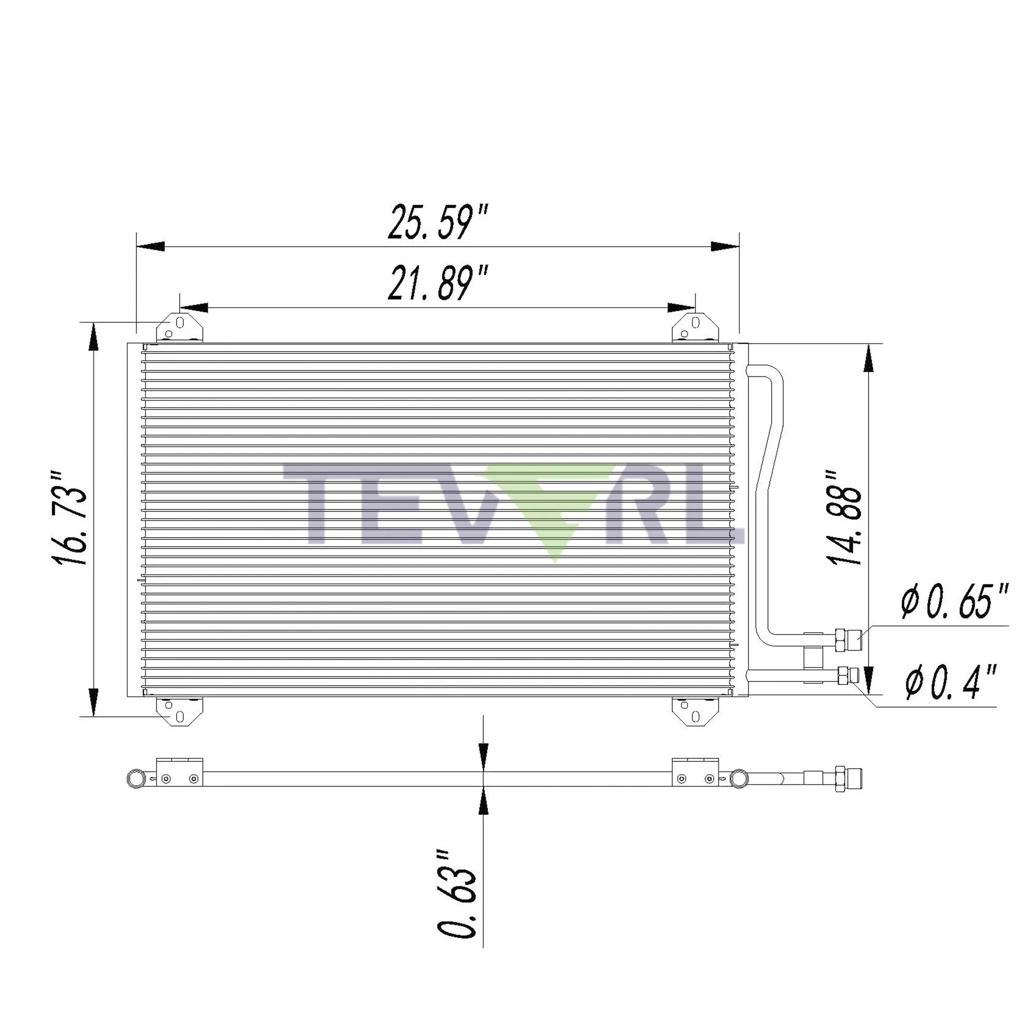 10103006 FREIGHTLINER CONDENSER