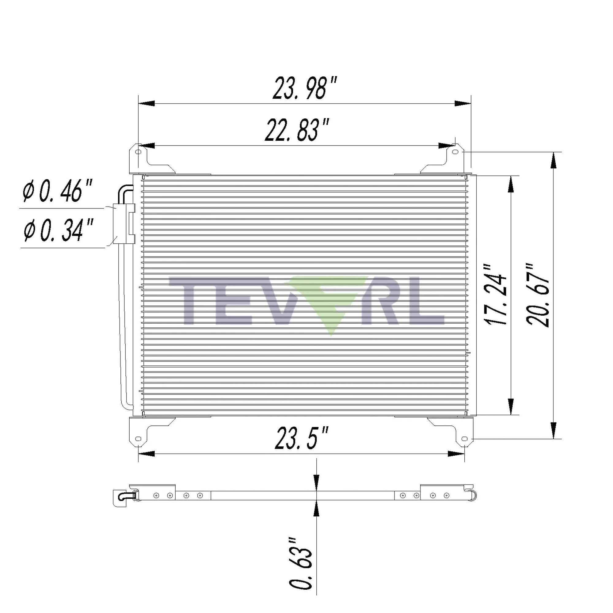 10103009 FREIGHTLINER CONDENSER