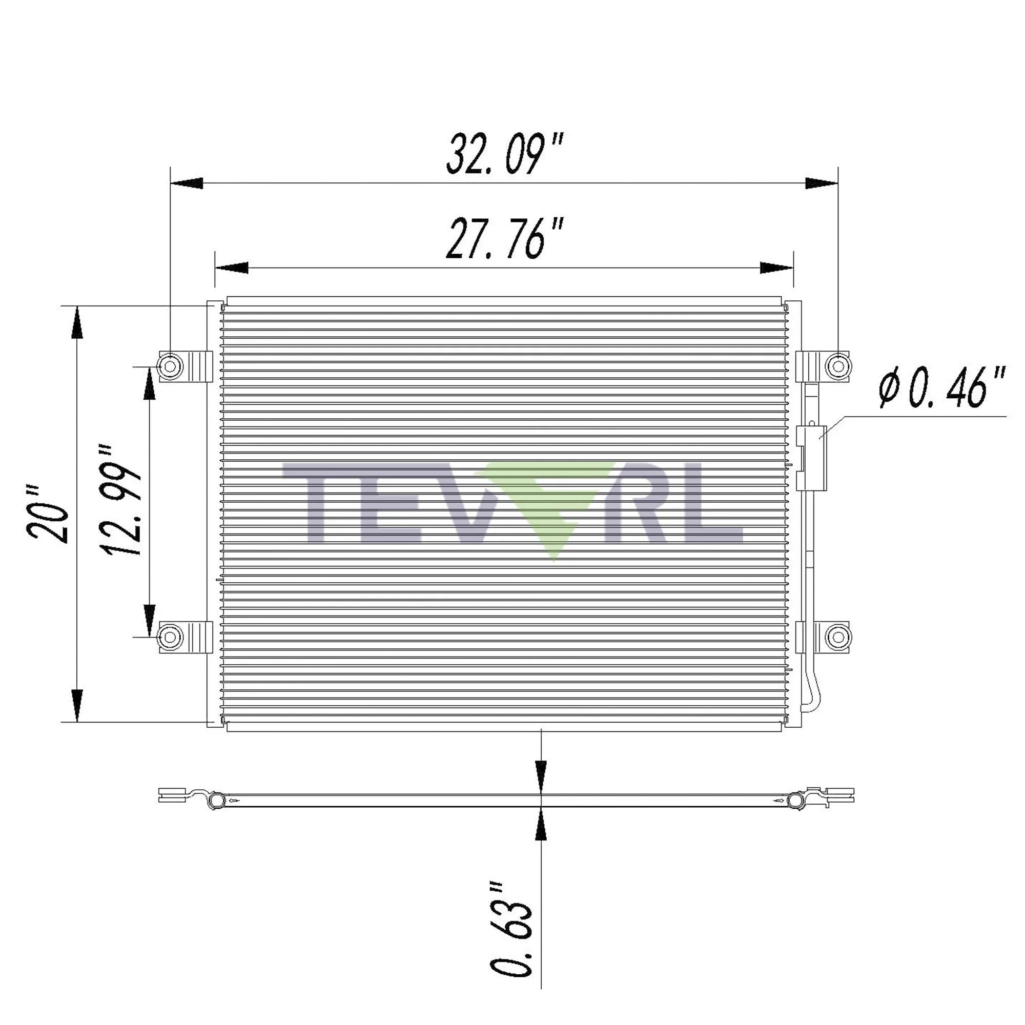 10103010 FREIGHTLINER CONDENSER