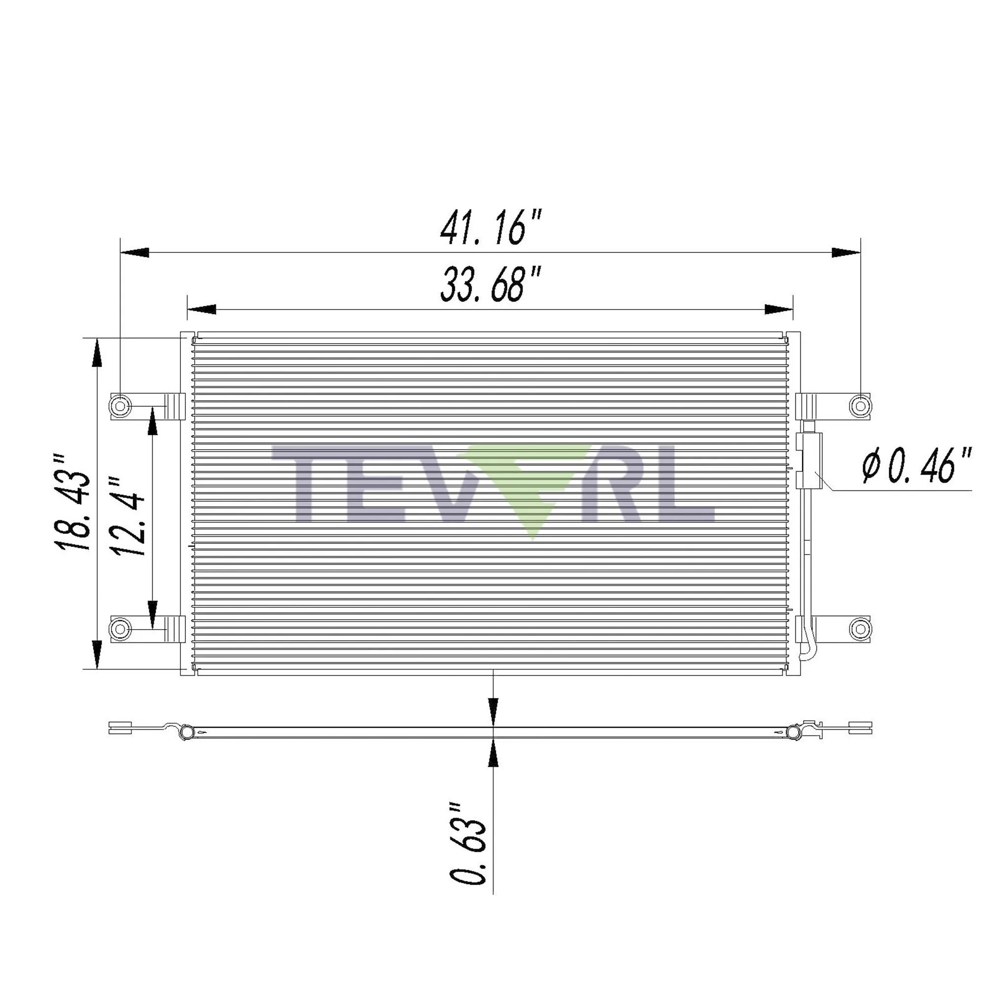 10103012 FREIGHTLINER CONDENSER
