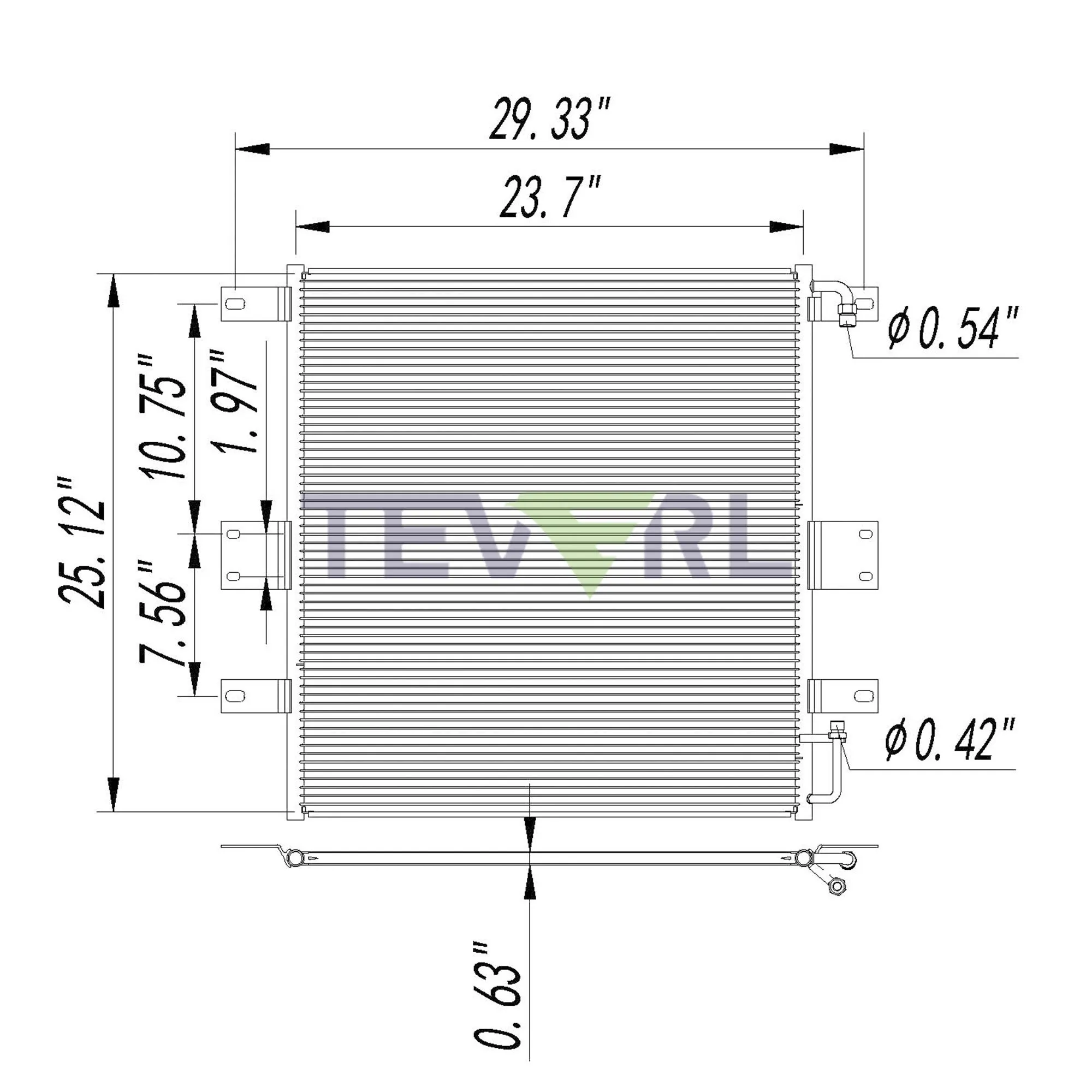 10103013 FREIGHTLINER CONDENSER