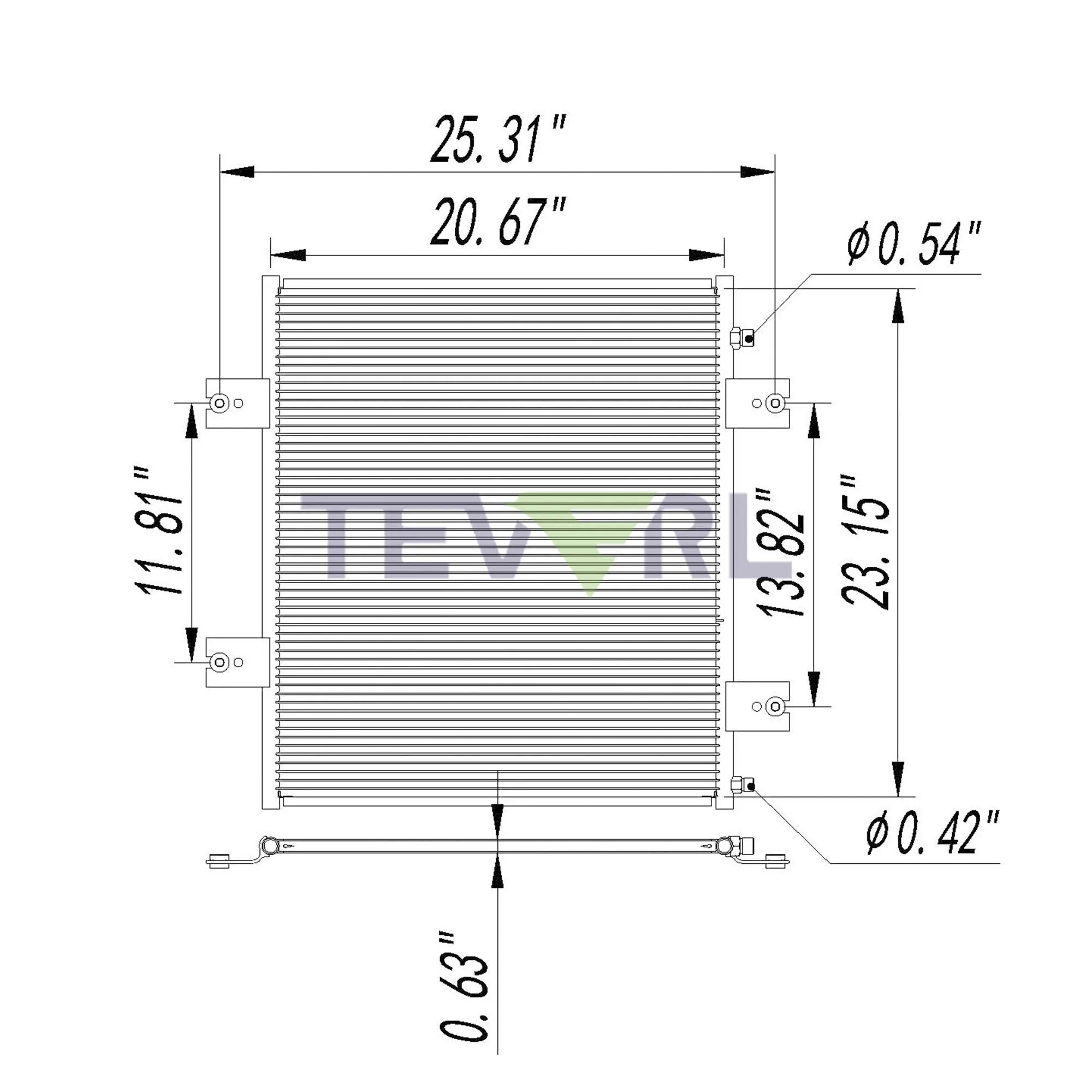 10103023 FREIGHTLINER CONDENSER