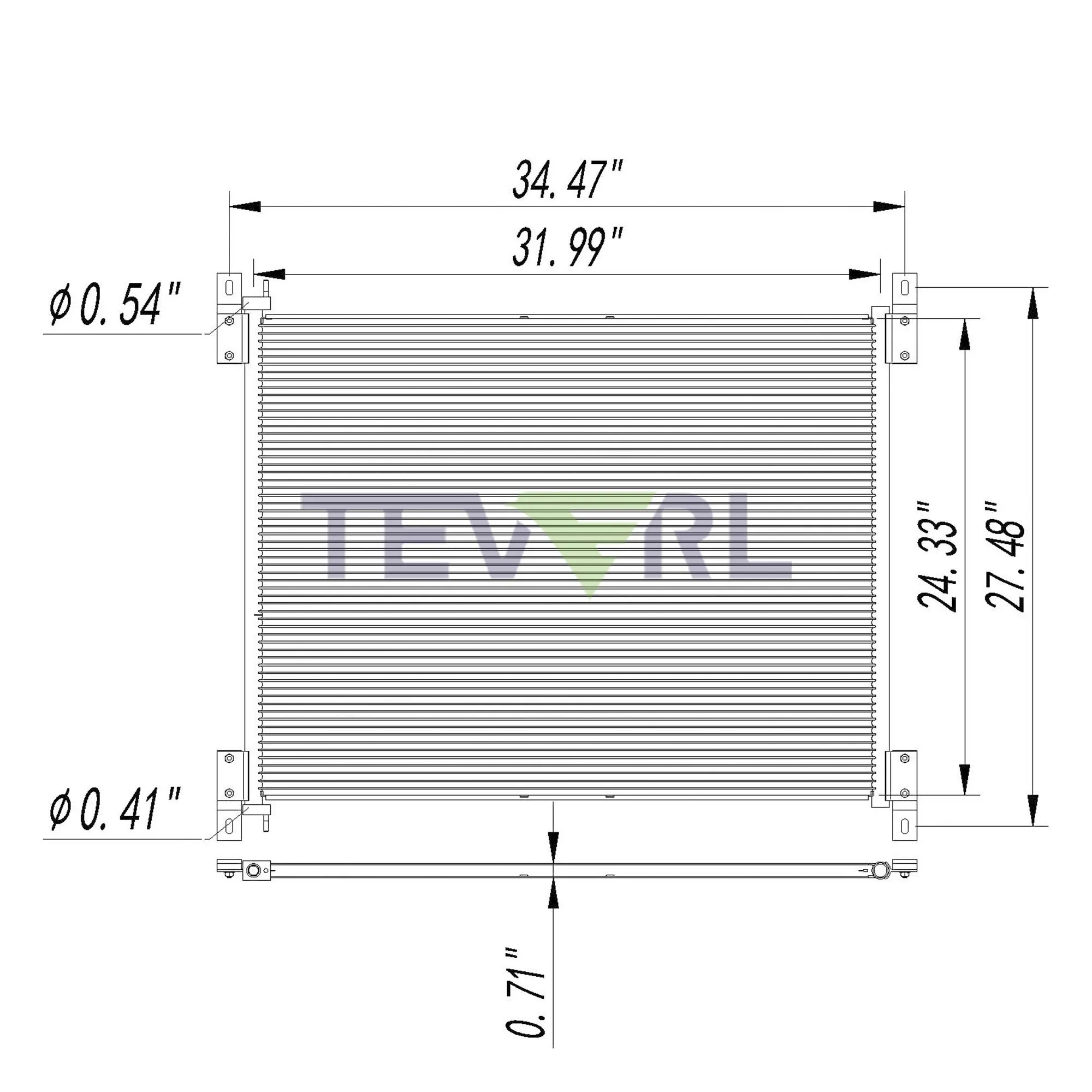 10203001 KENWORTH CONDENSER