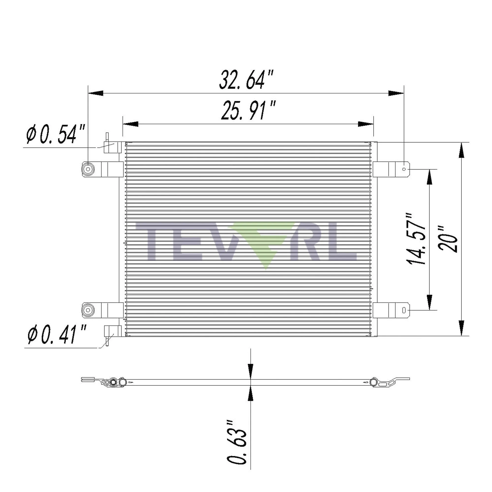 10203002 KENWORTH CONDENSER